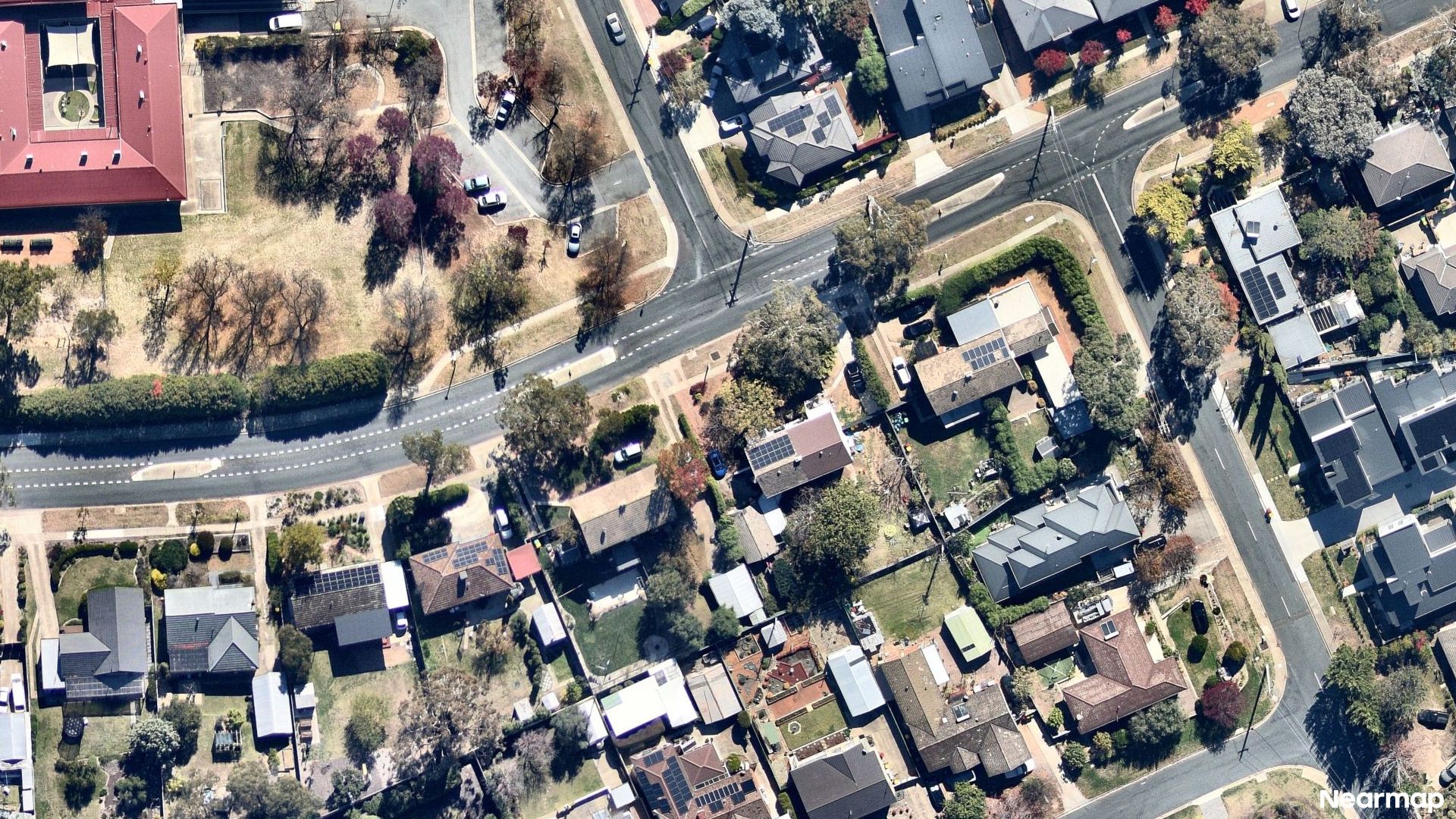 Vertical aerial view