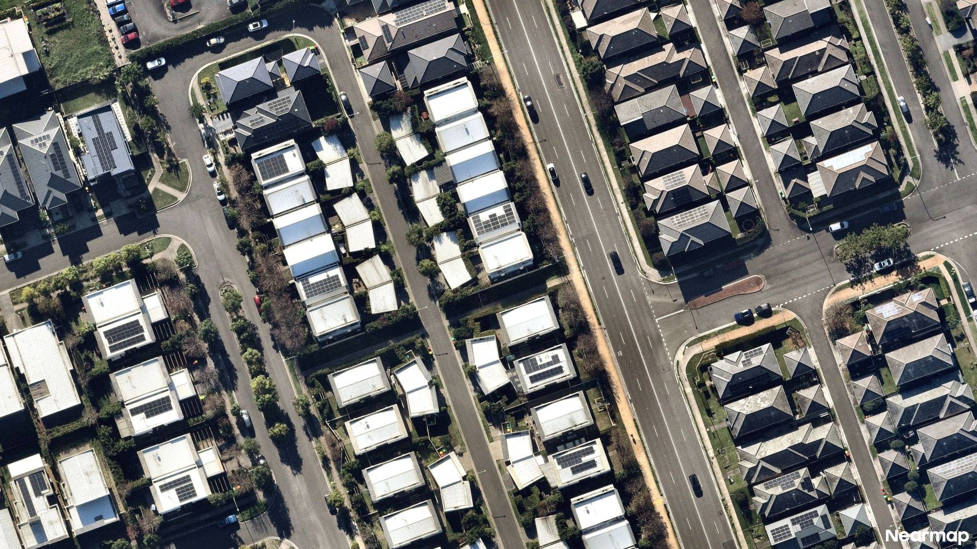 Vertical aerial view