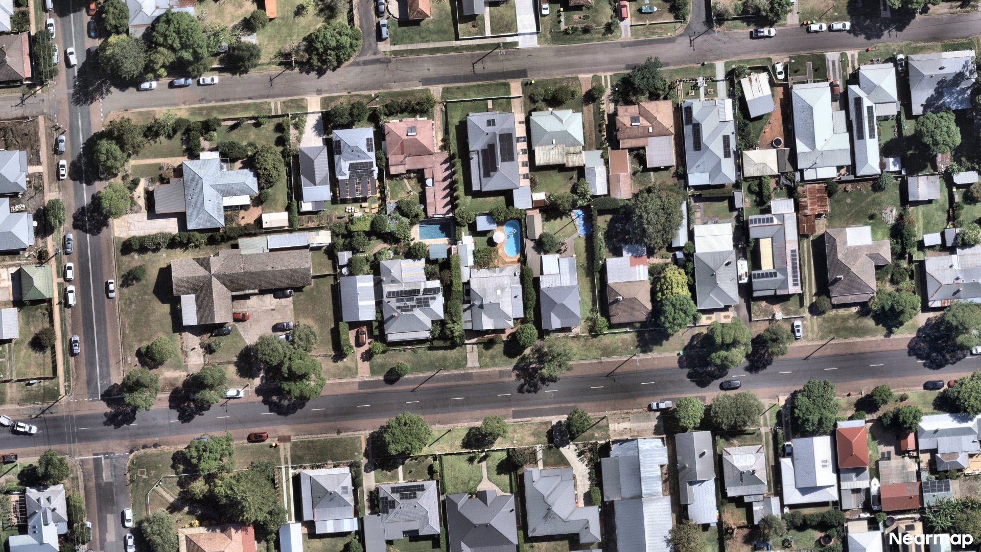 Vertical aerial view