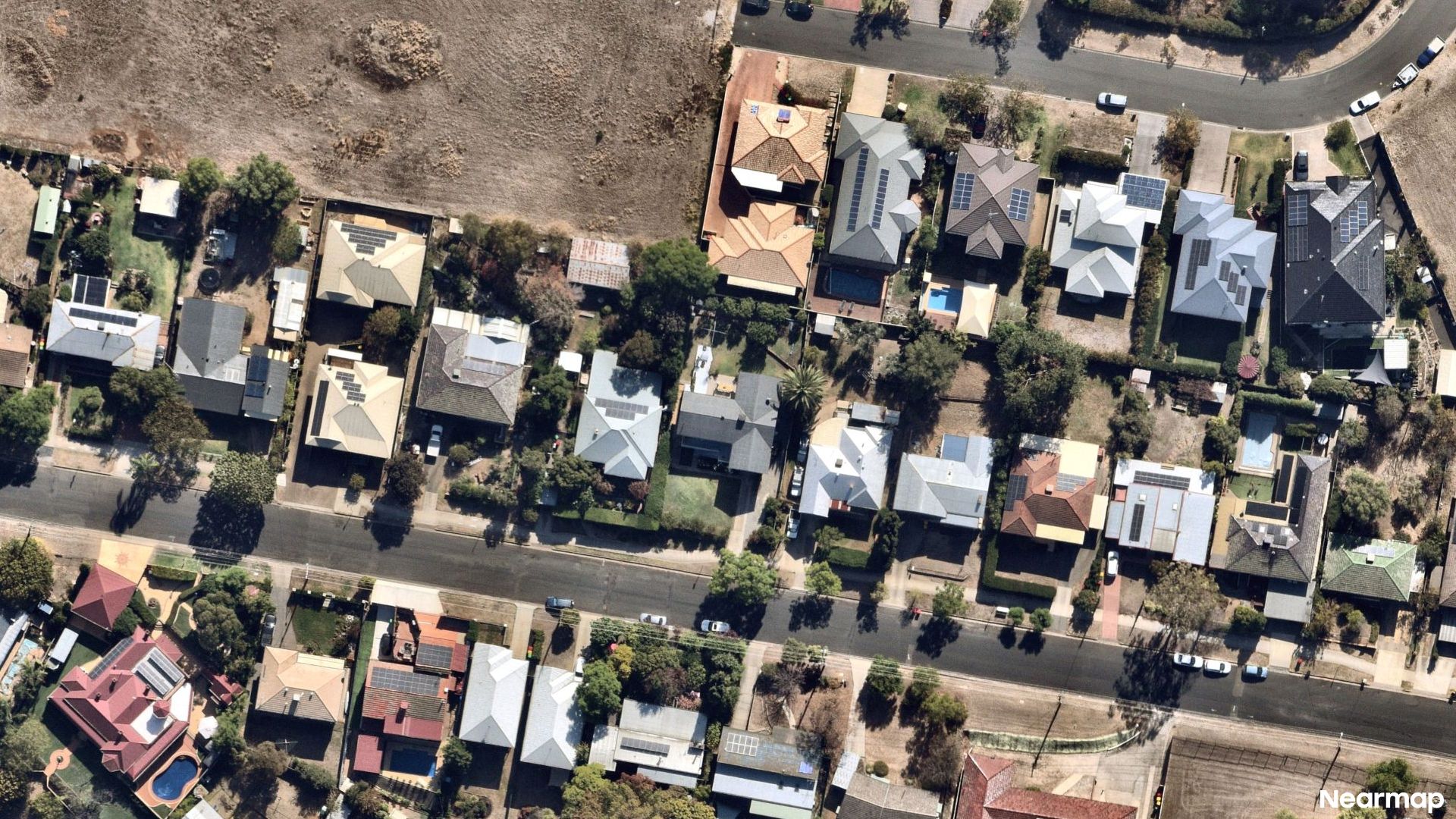 Vertical aerial view