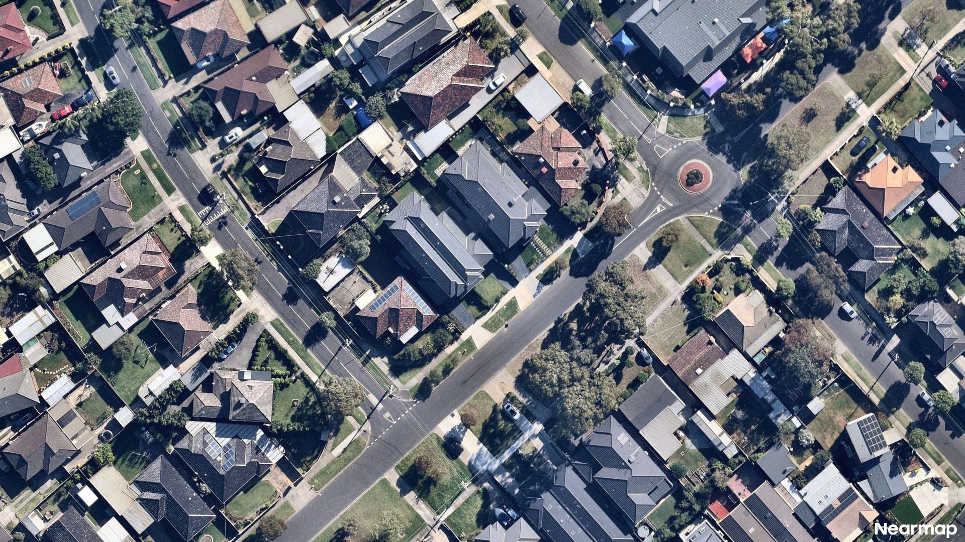Vertical aerial view