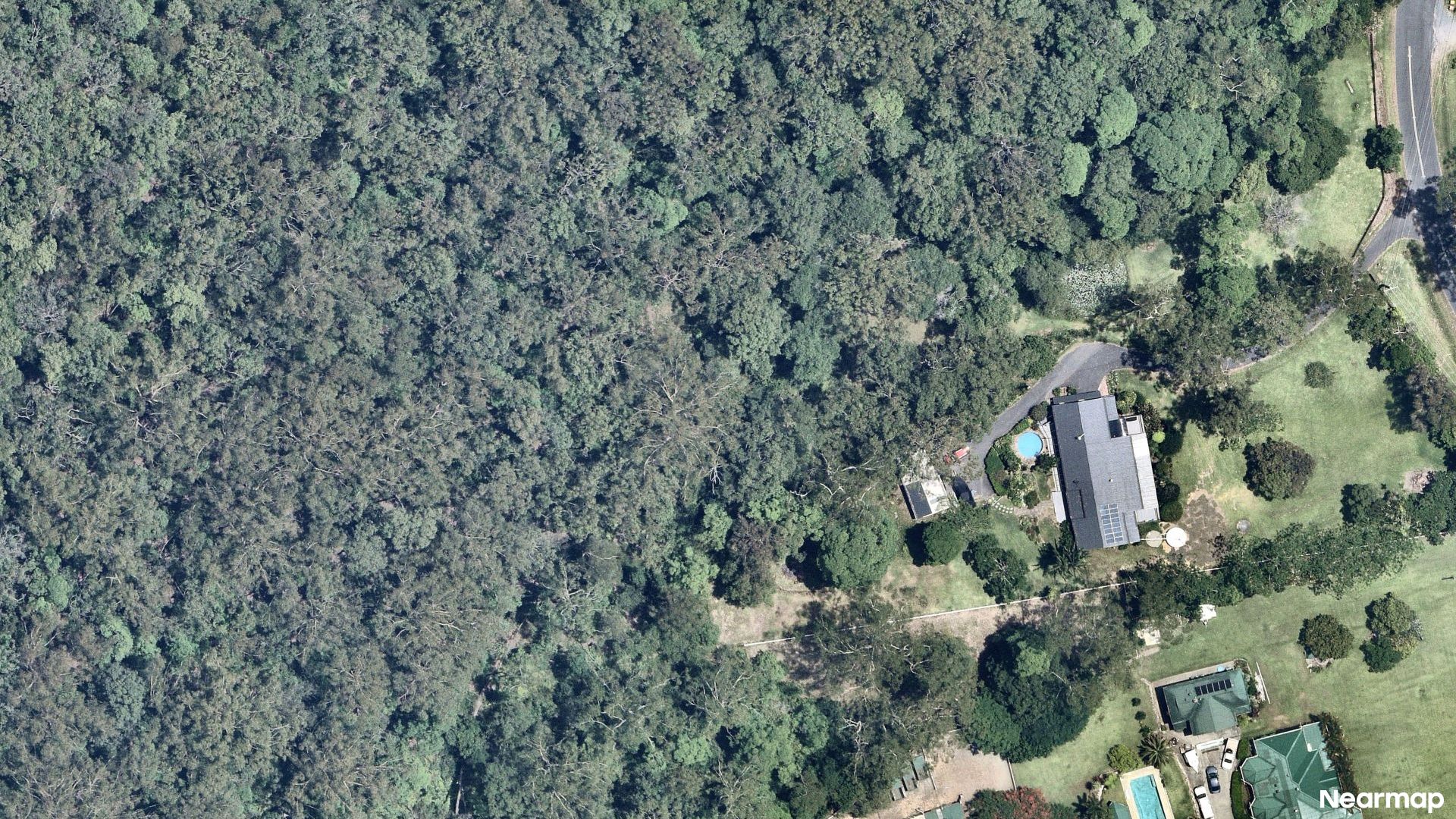 Vertical aerial view
