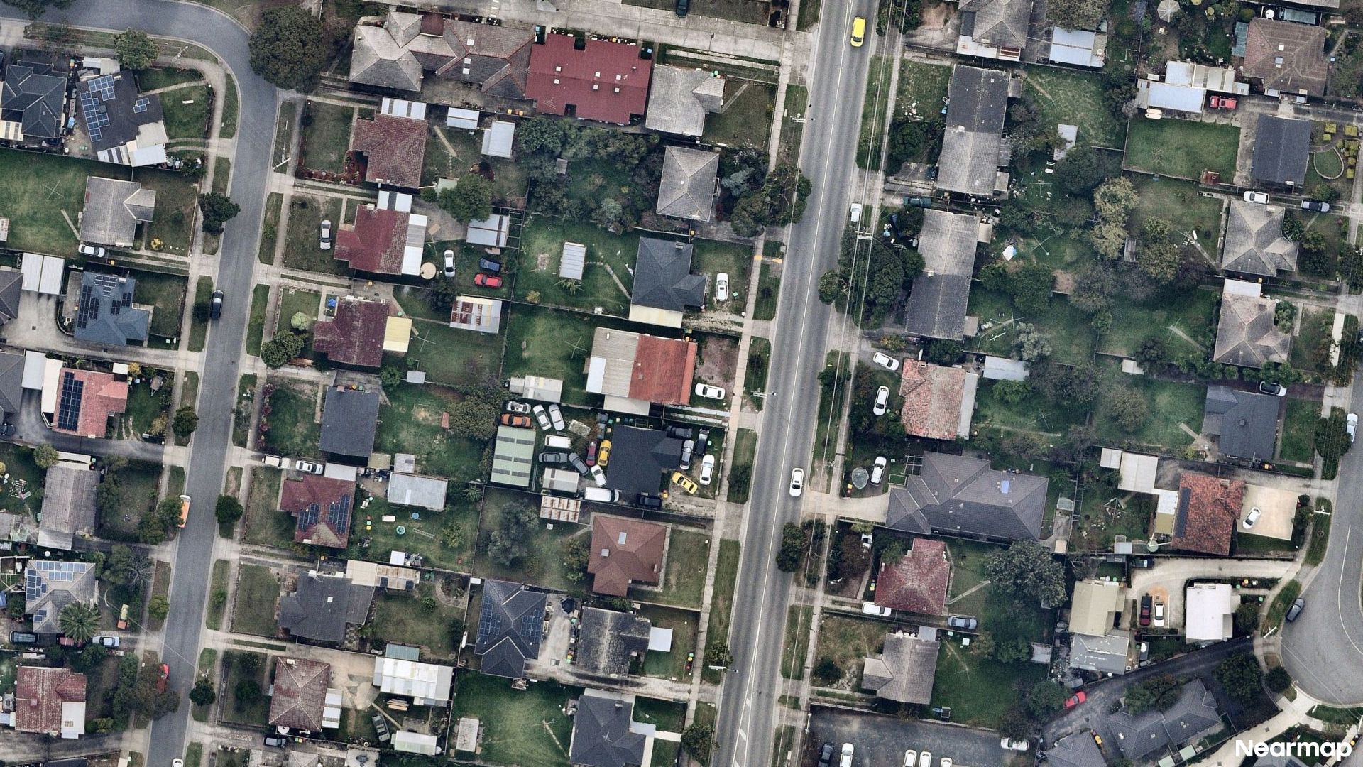 Vertical aerial view