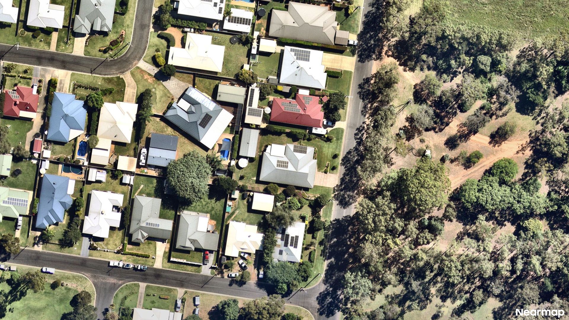 Vertical aerial view