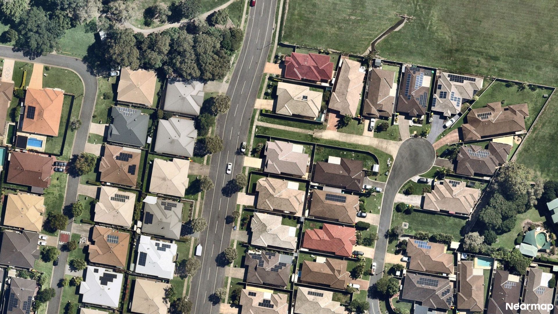 Vertical aerial view