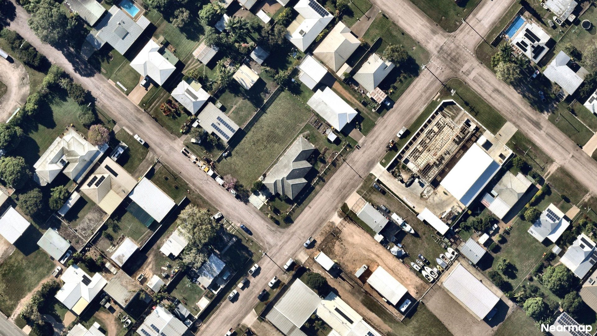 Vertical aerial view