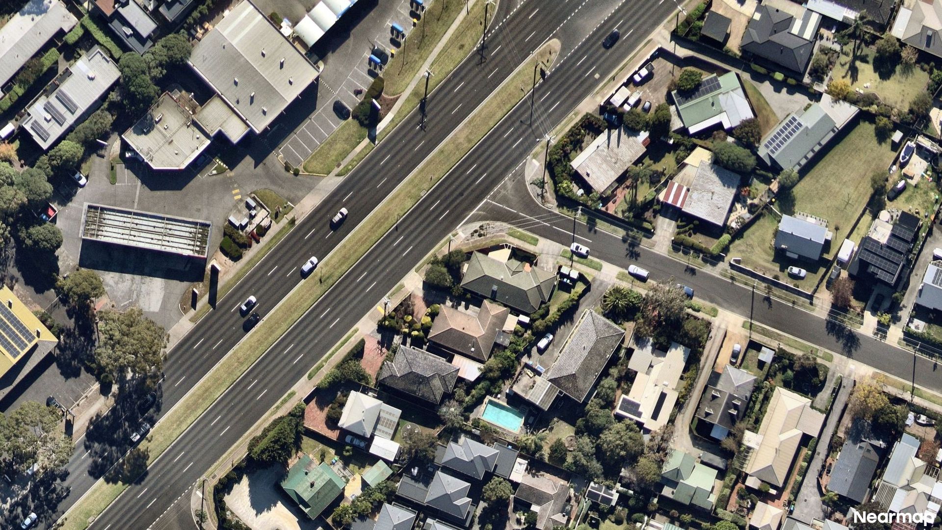 Vertical aerial view