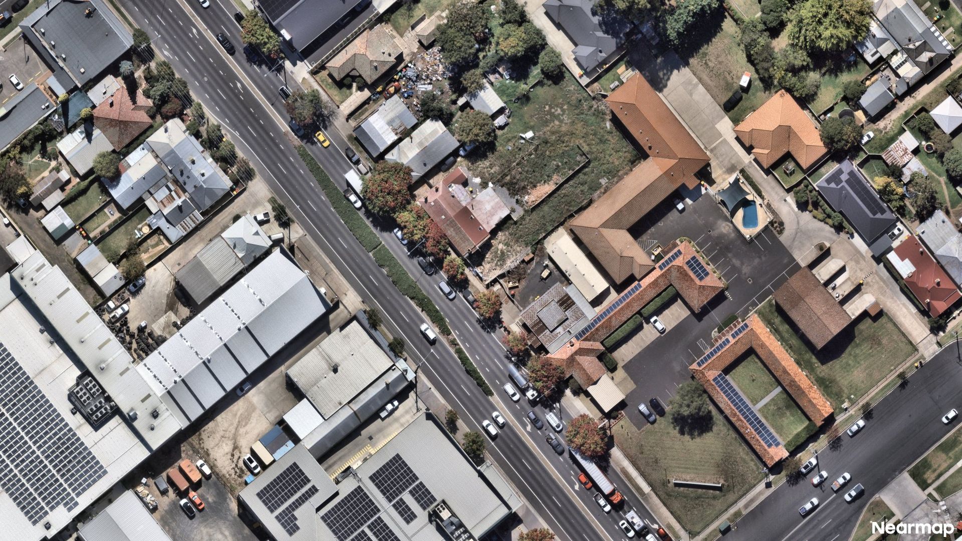 Vertical aerial view