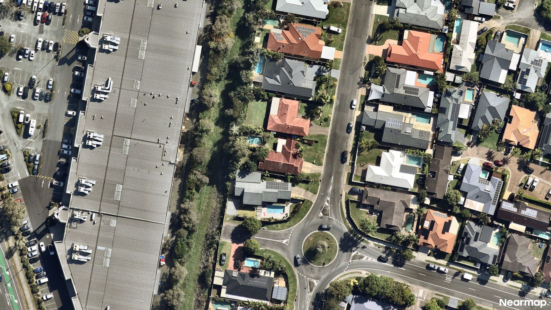 Vertical aerial view