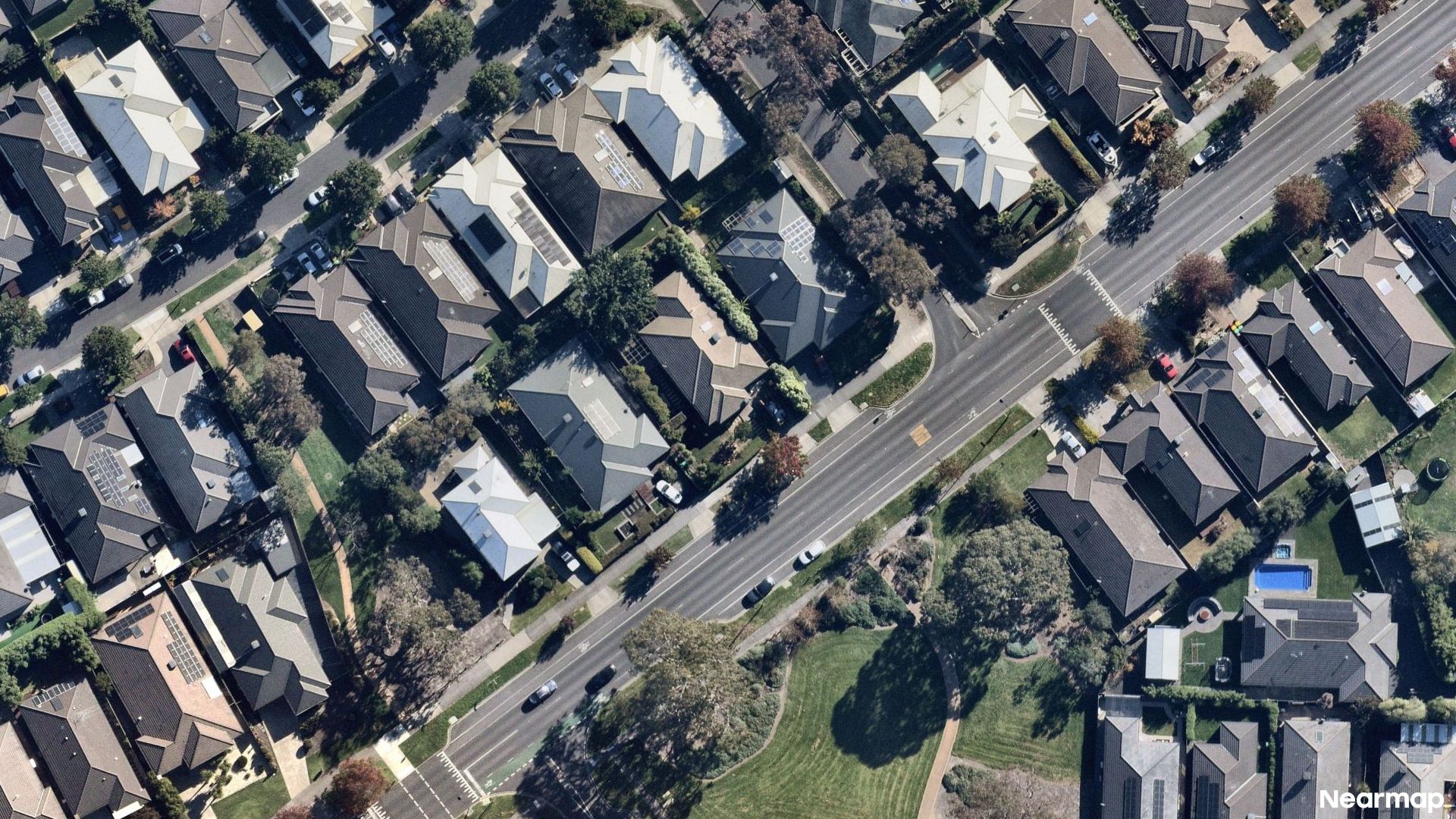 Vertical aerial view