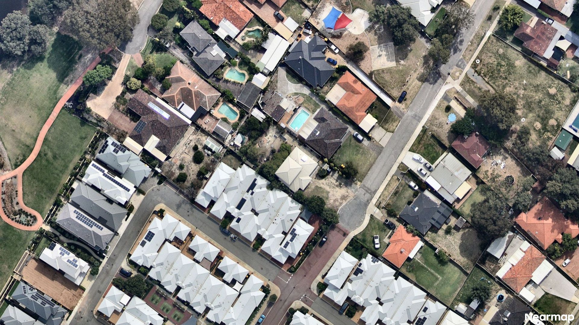 Vertical aerial view