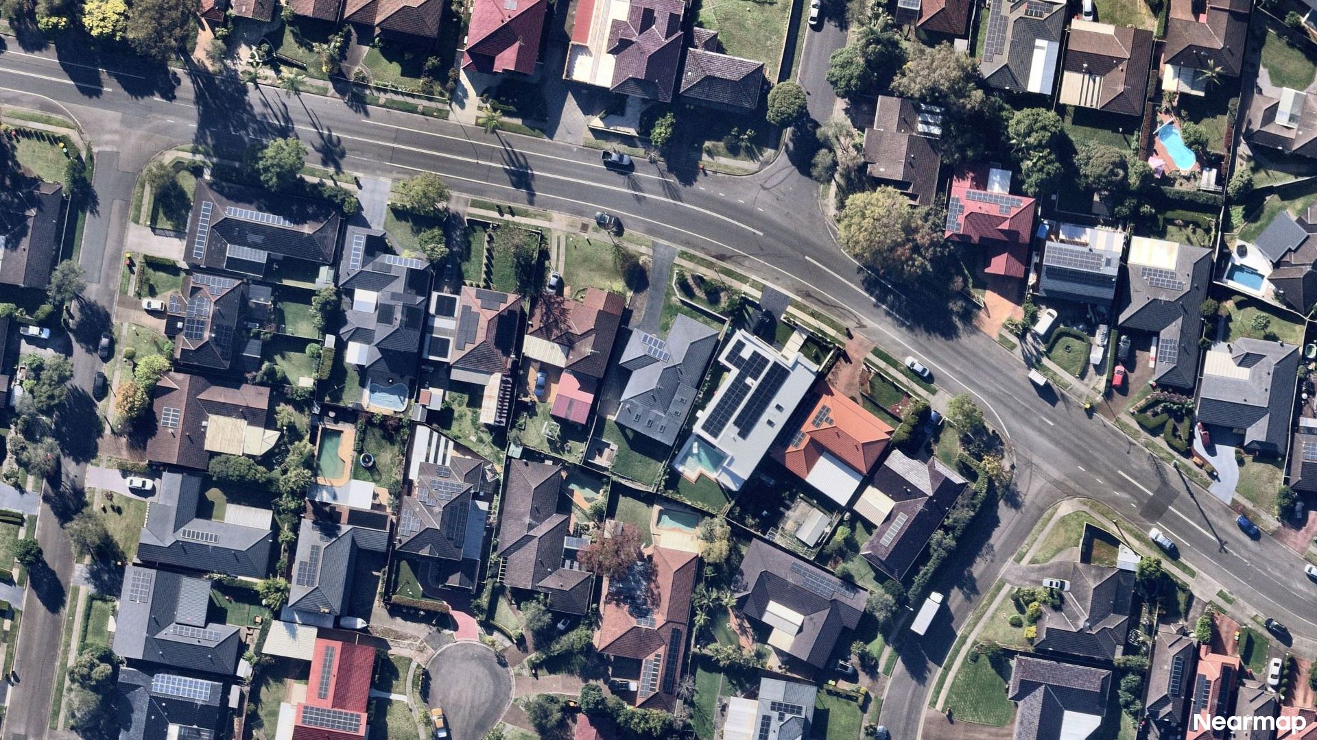 Vertical aerial view