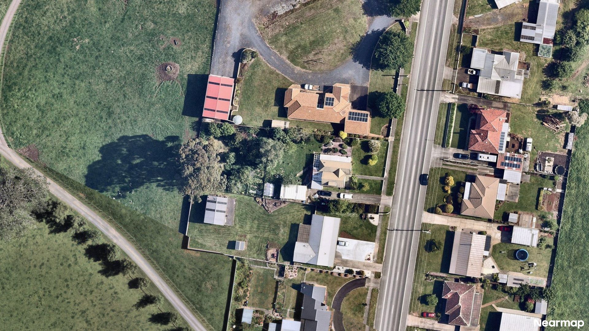 Vertical aerial view