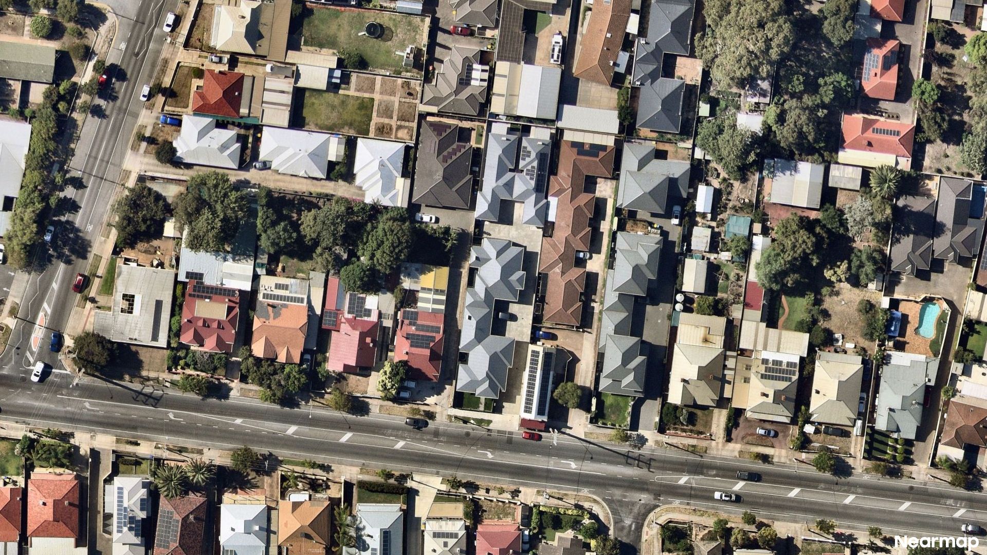 Vertical aerial view
