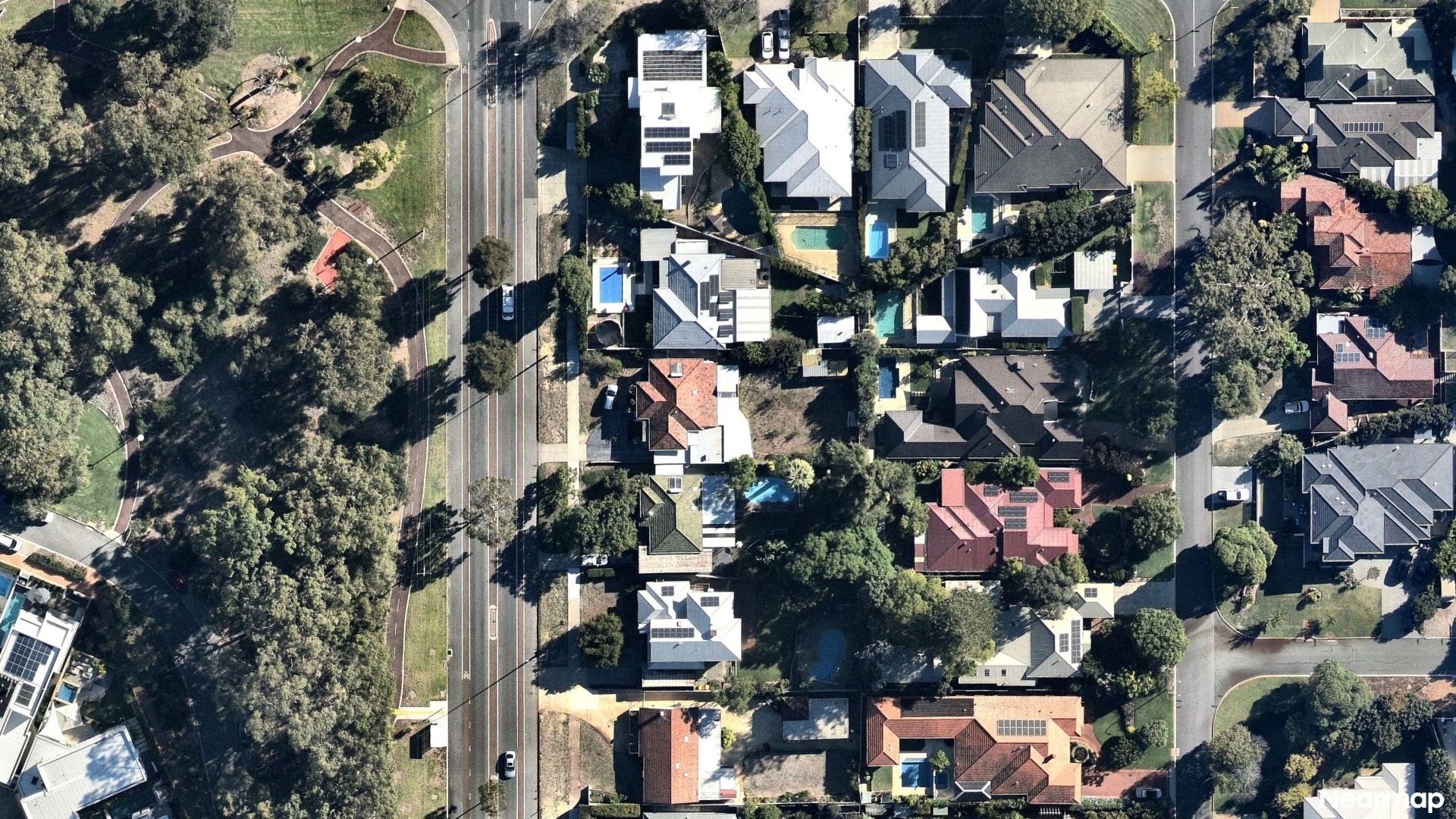 Vertical aerial view