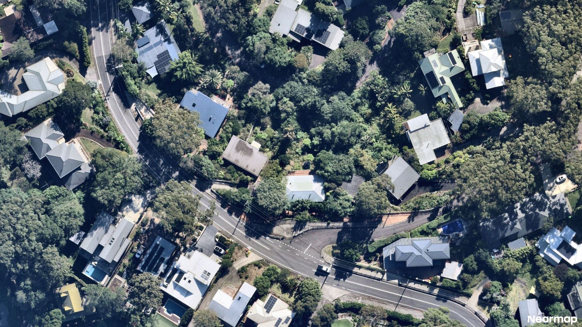 Vertical aerial view