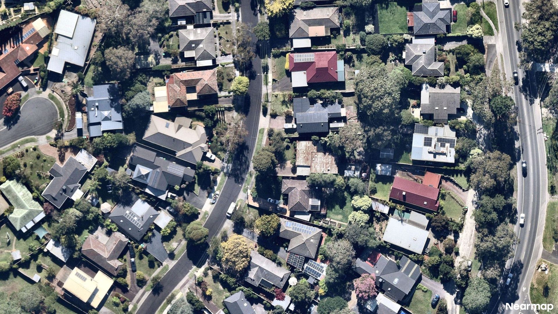 Vertical aerial view