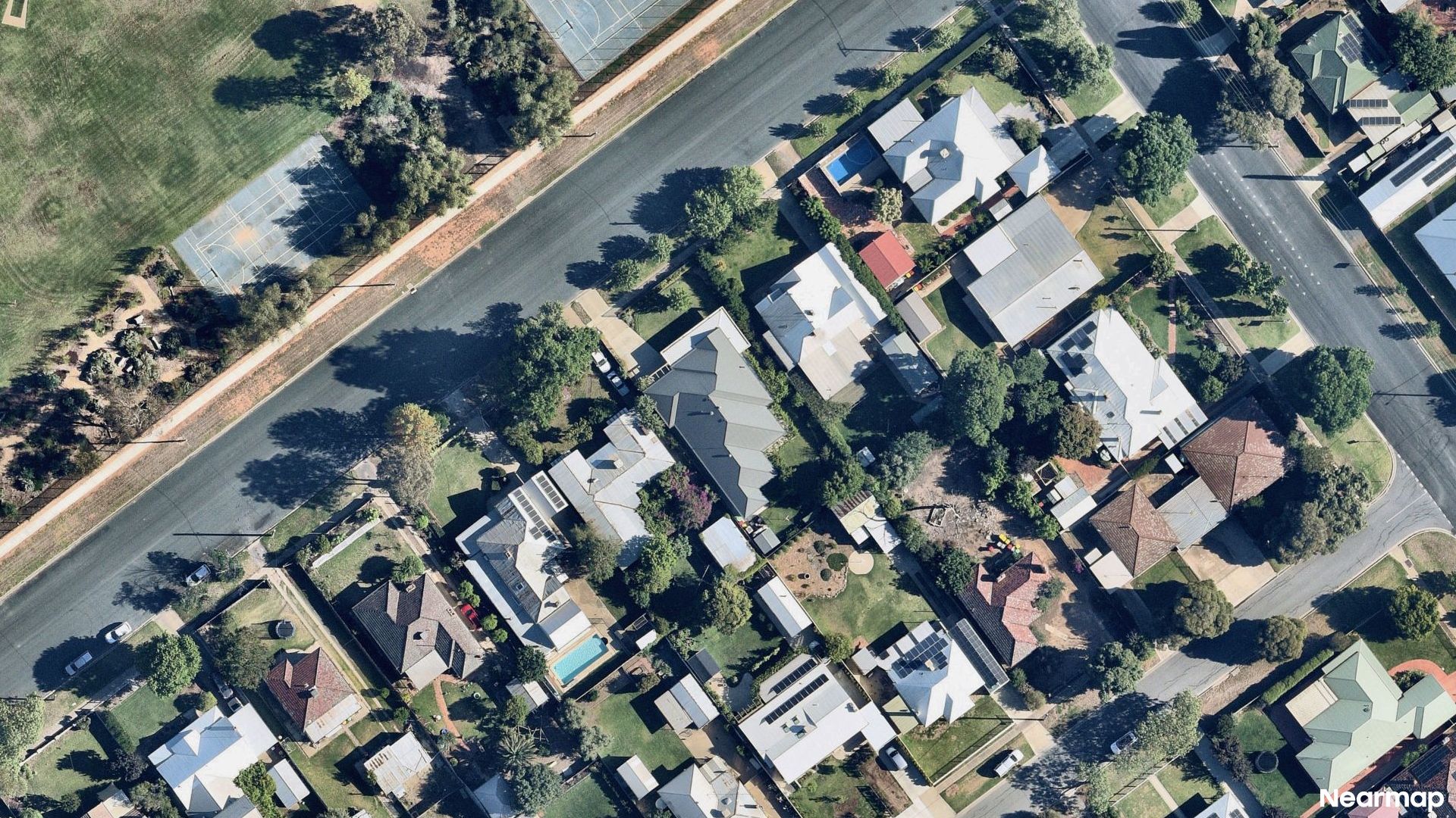 Vertical aerial view
