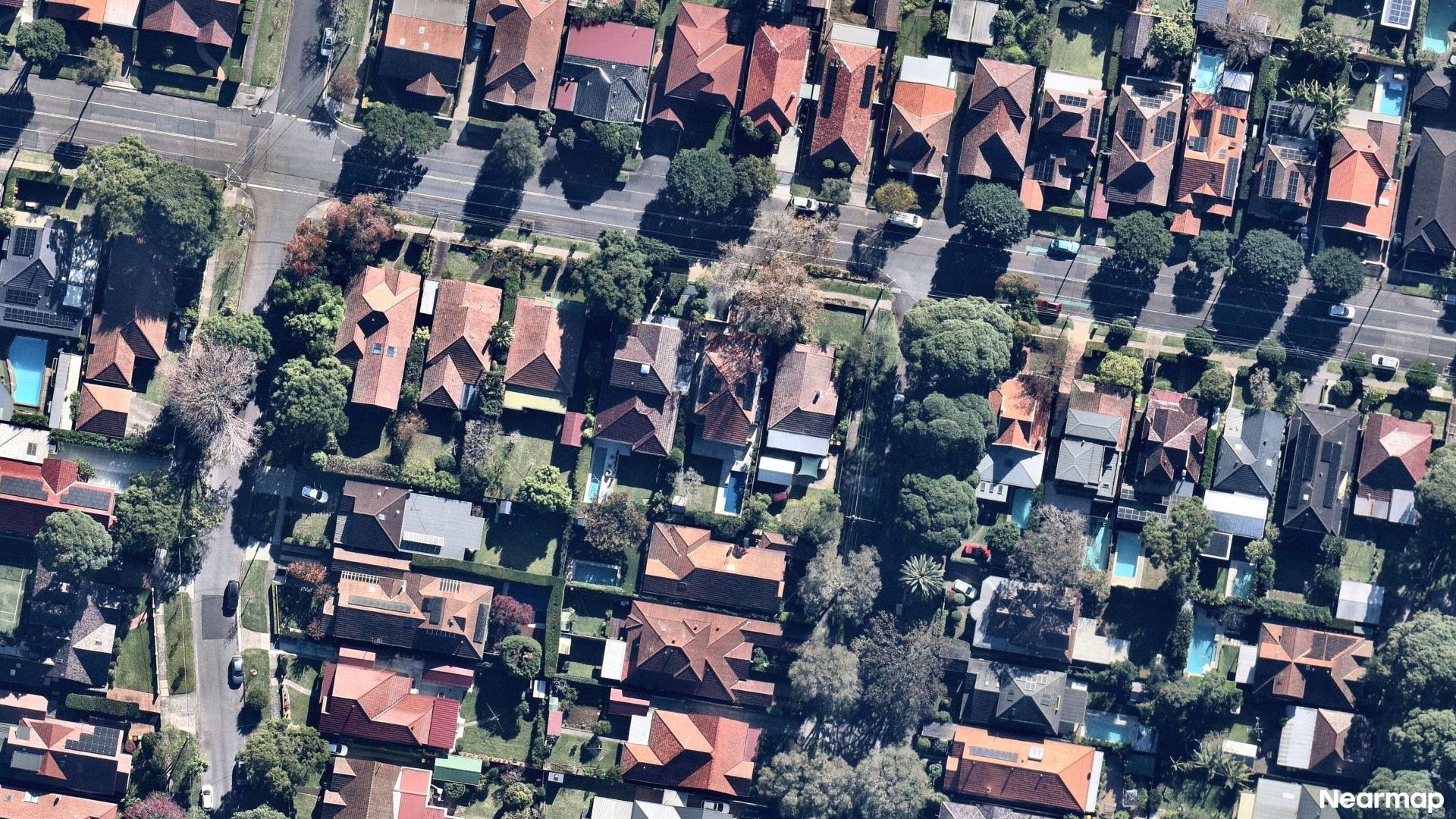 Vertical aerial view