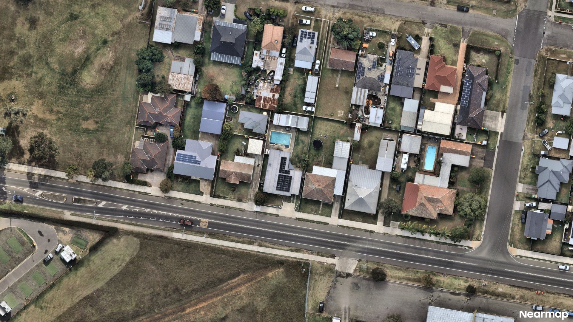 Vertical aerial view