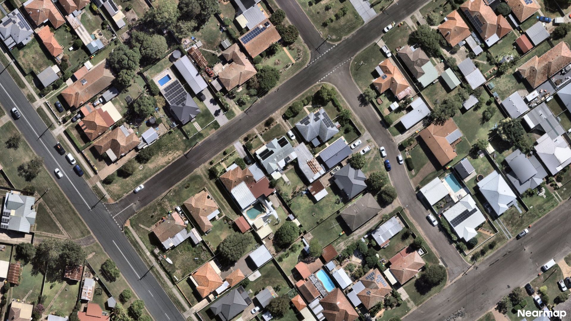 Vertical aerial view