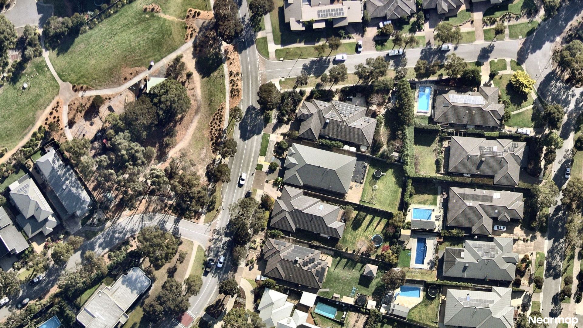 Vertical aerial view