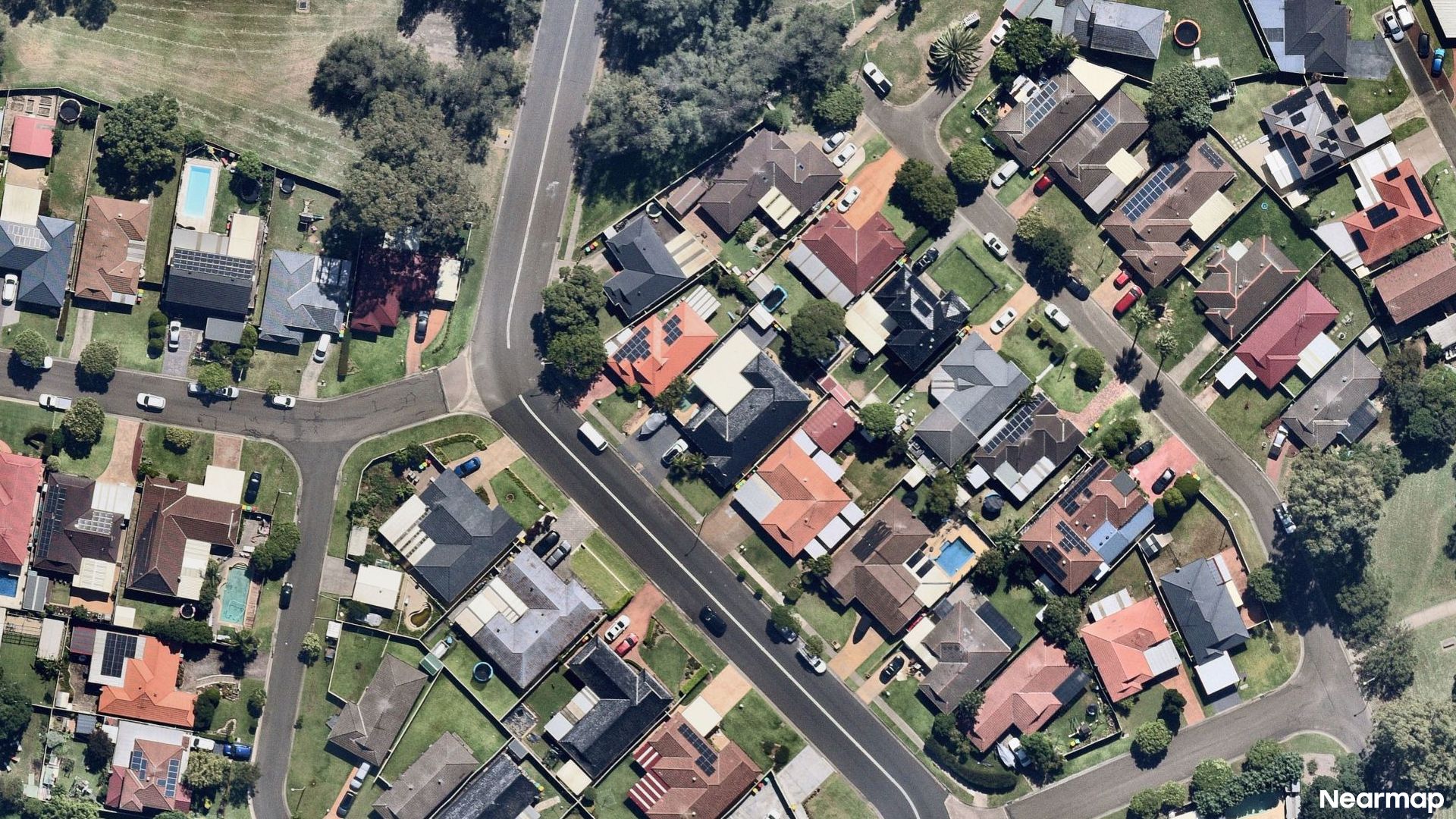Vertical aerial view