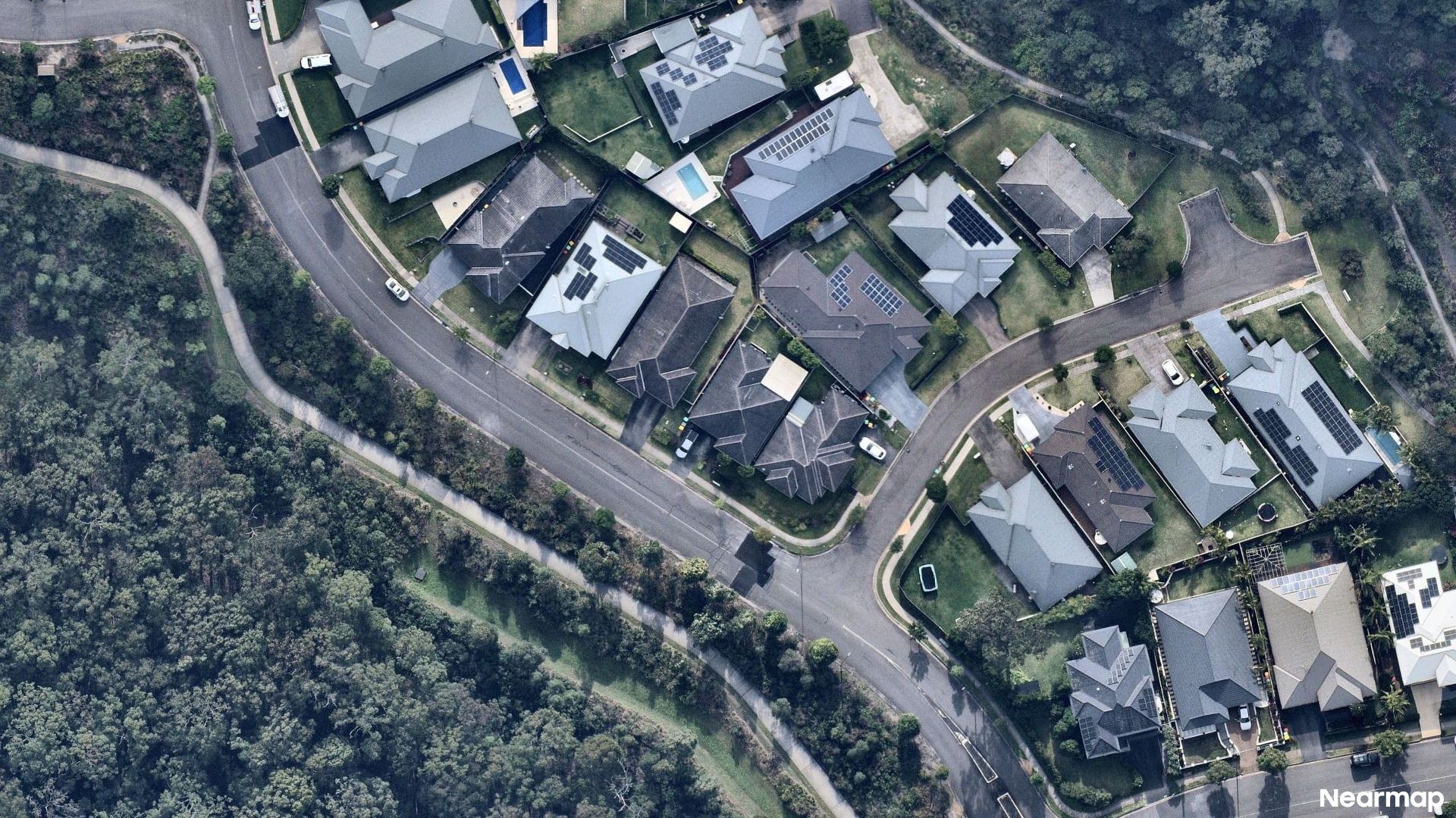 Vertical aerial view