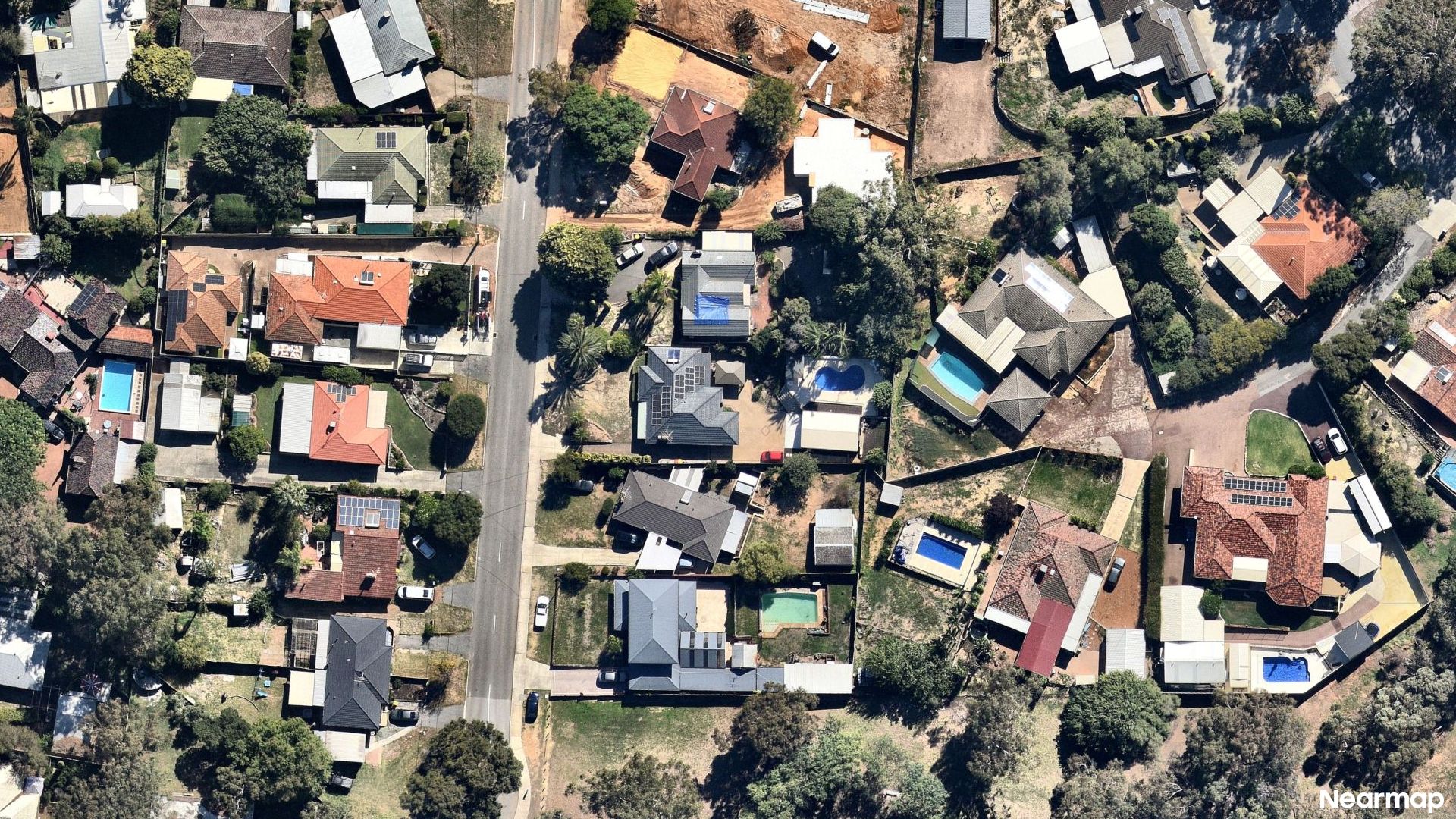 Vertical aerial view