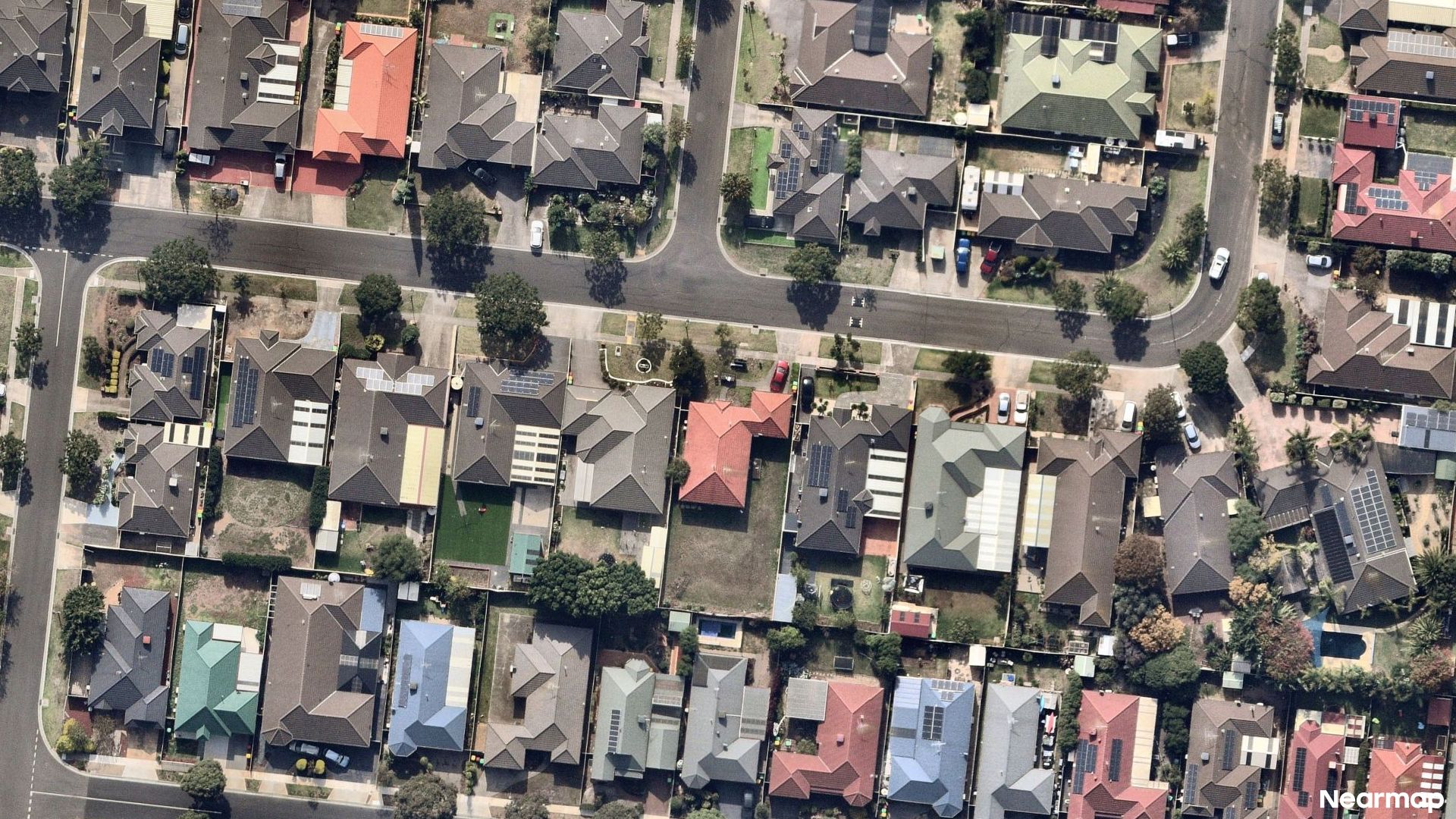 Vertical aerial view