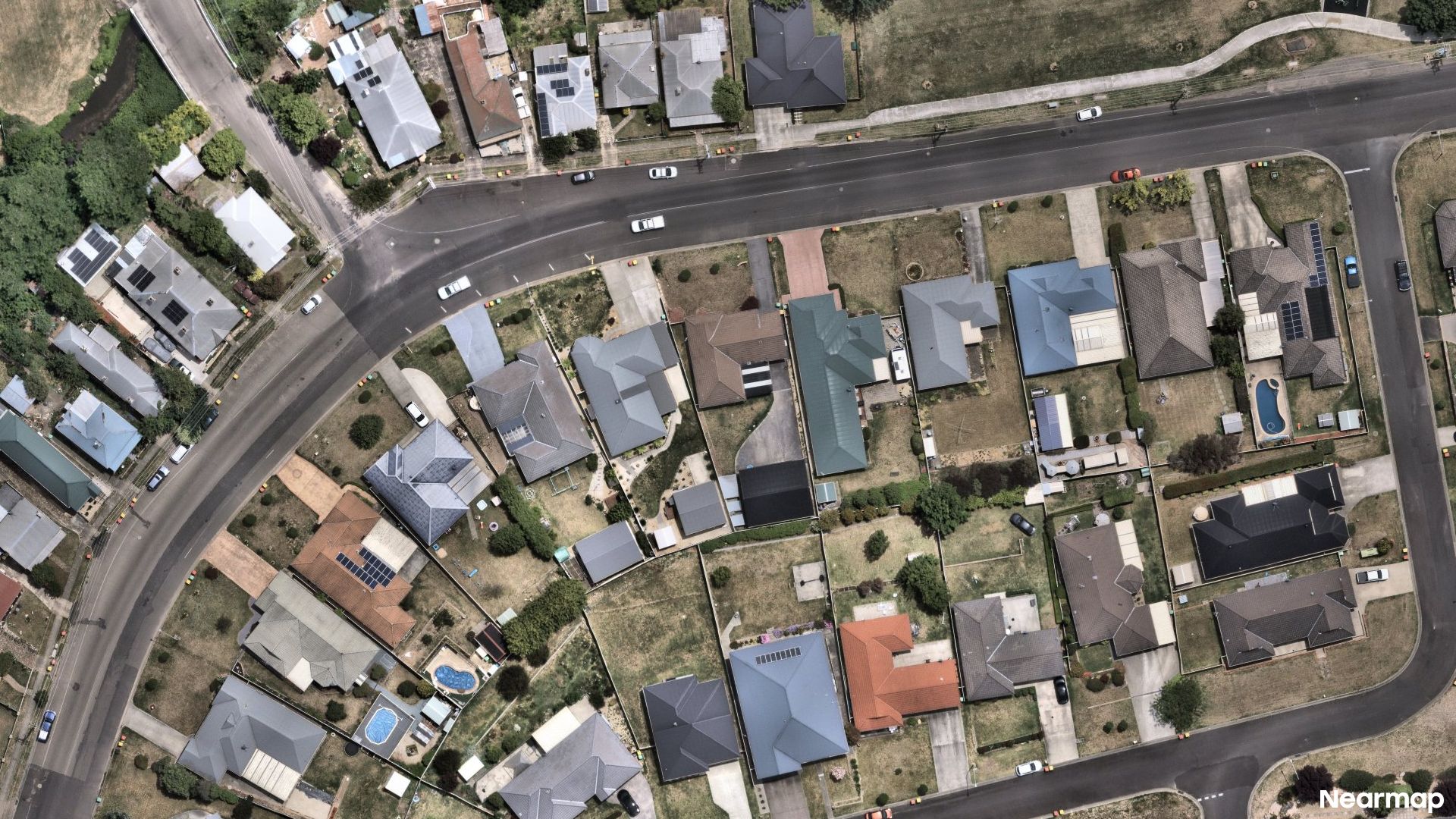 Vertical aerial view