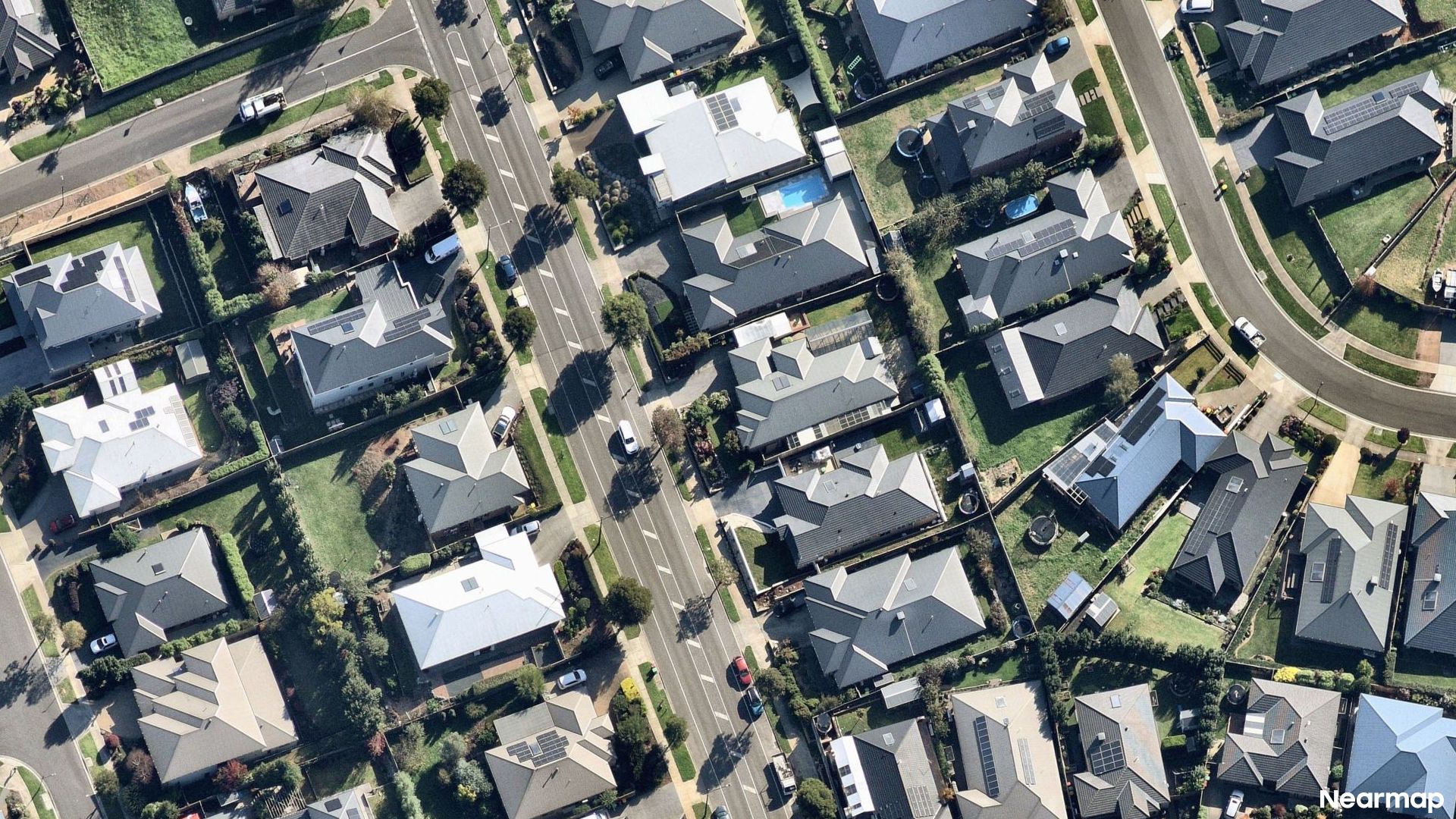 Vertical aerial view