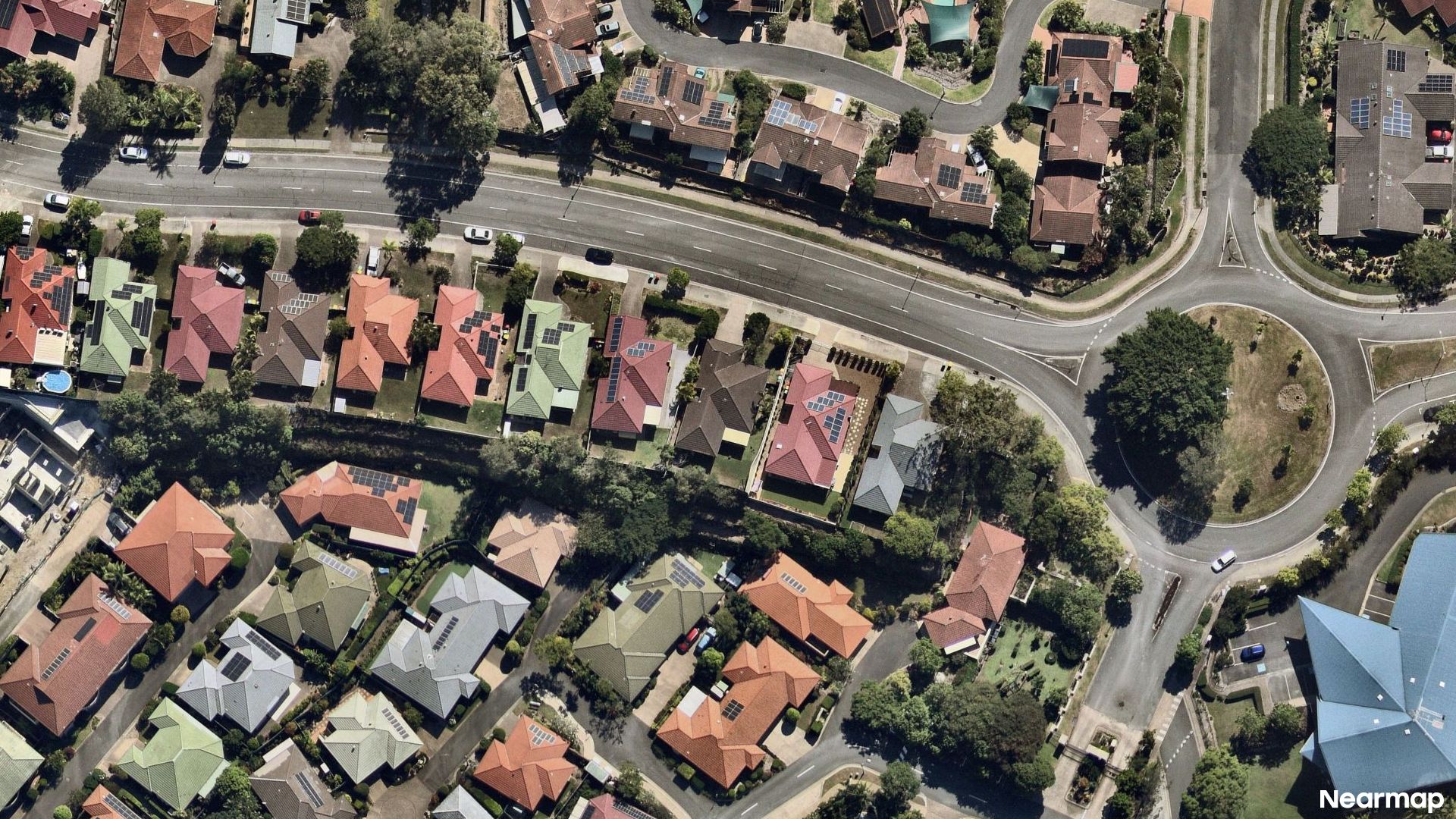Vertical aerial view