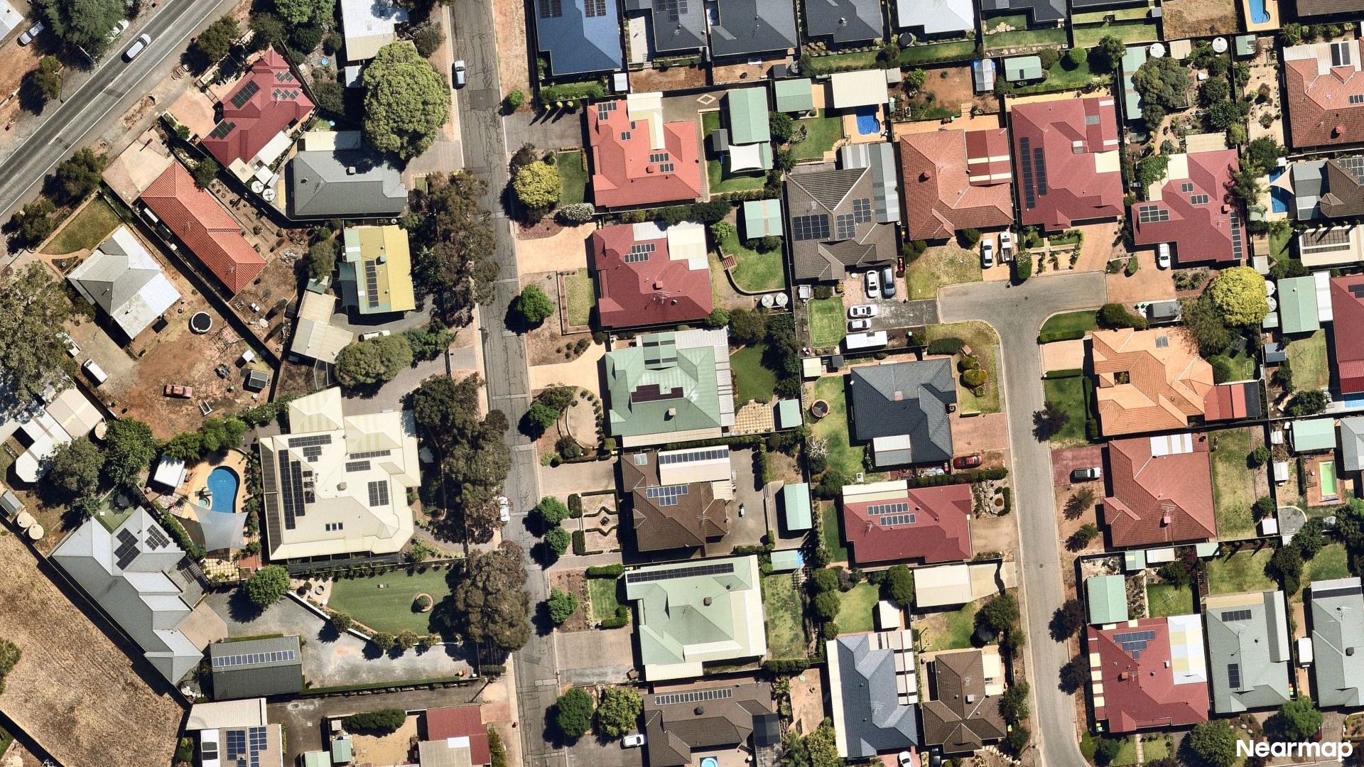 Vertical aerial view