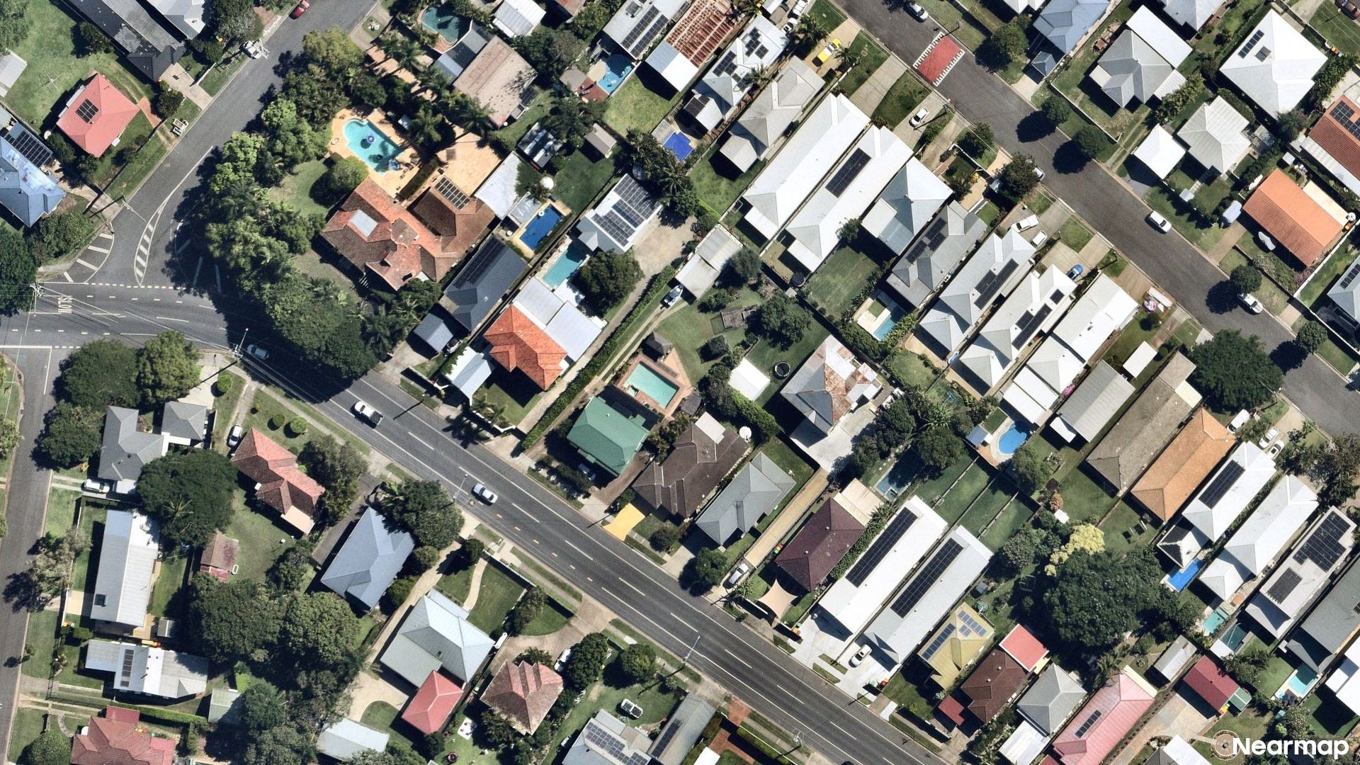 Vertical aerial view