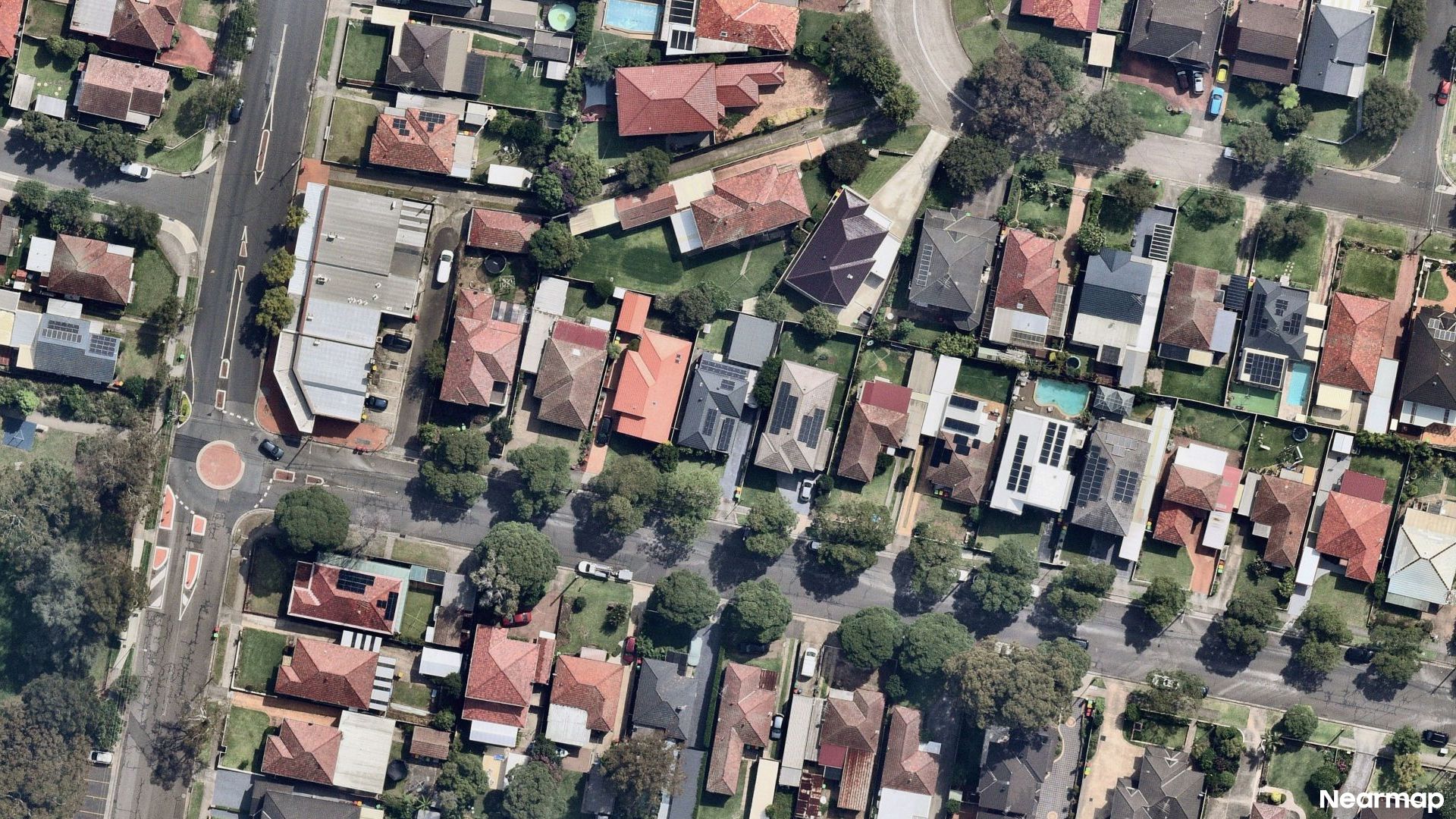 Vertical aerial view