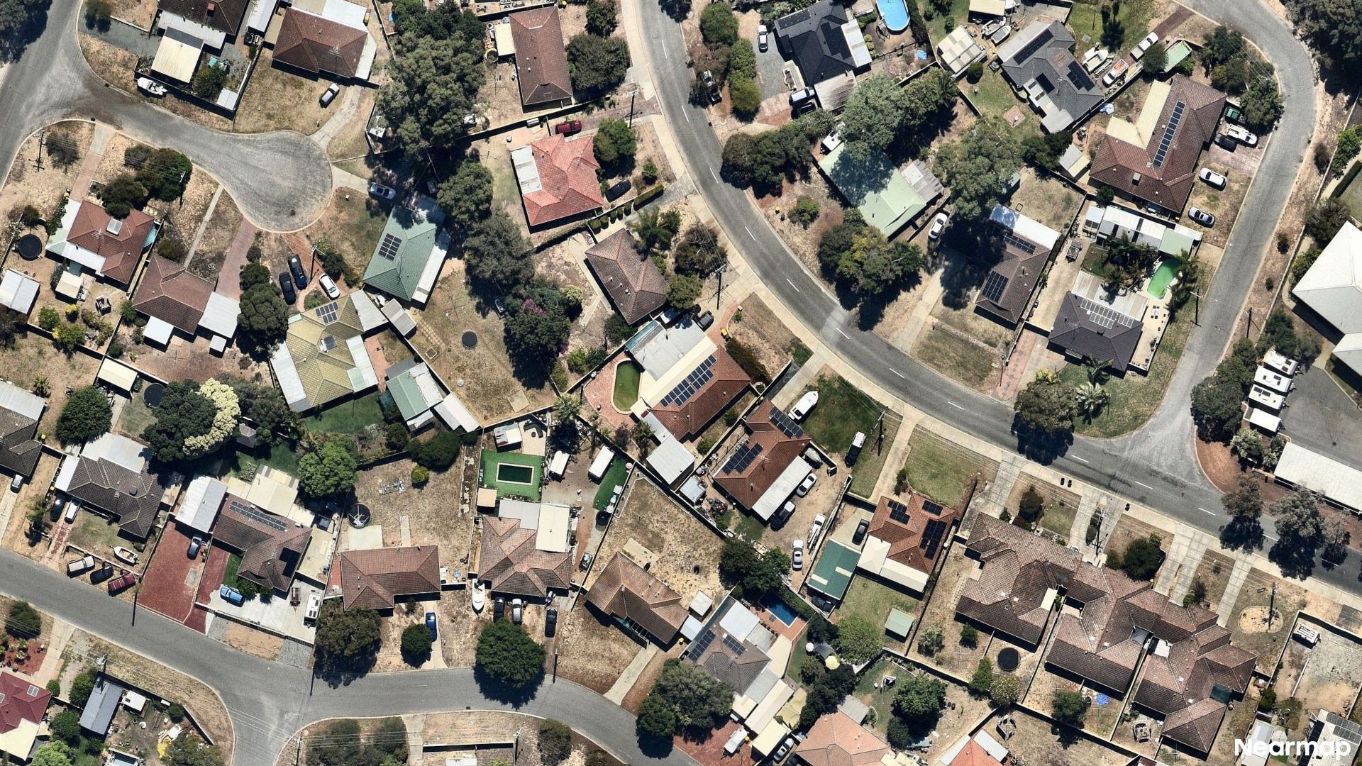 Vertical aerial view
