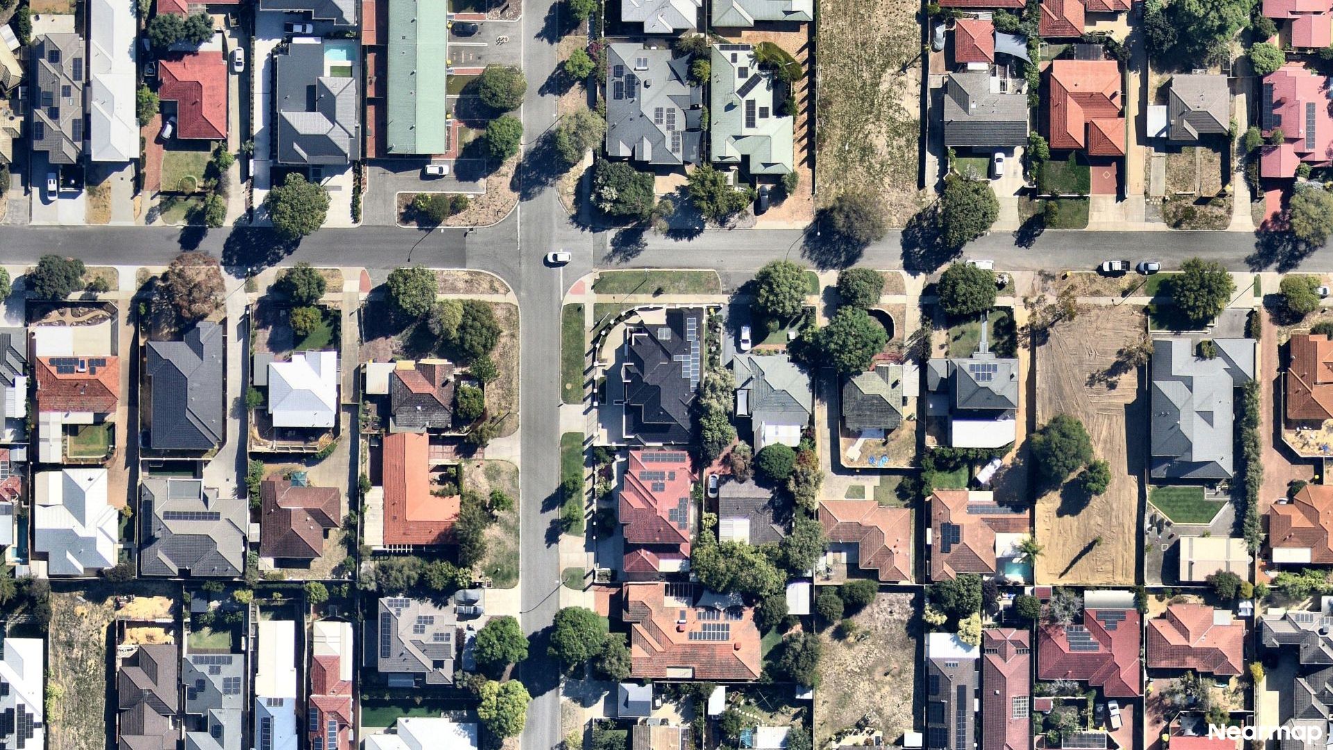 Vertical aerial view