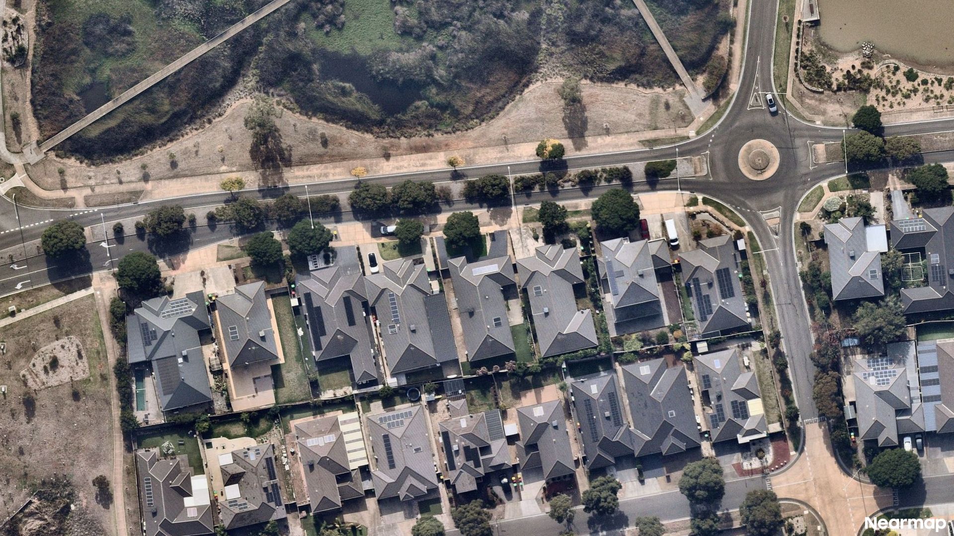 Vertical aerial view