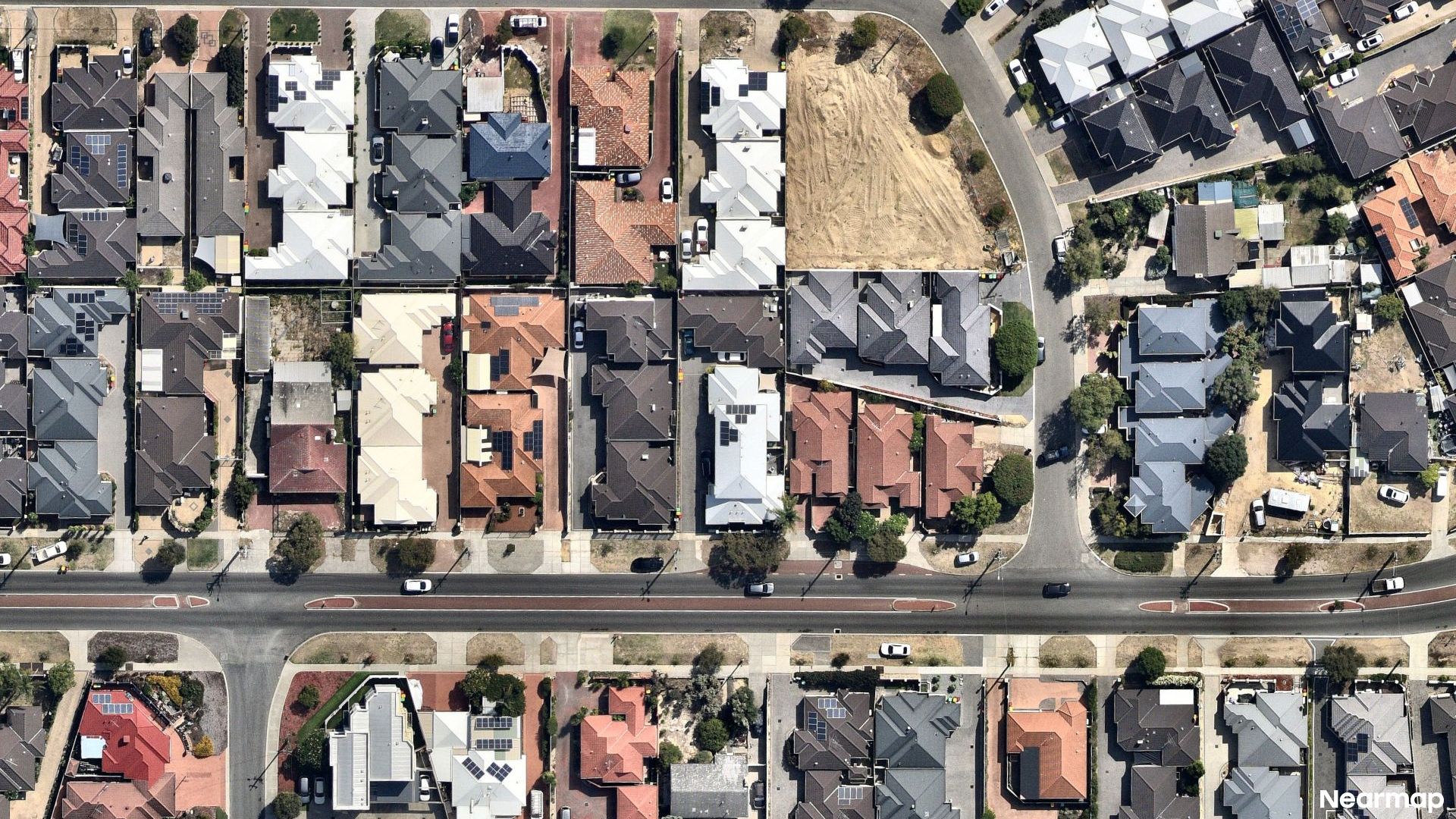 Vertical aerial view