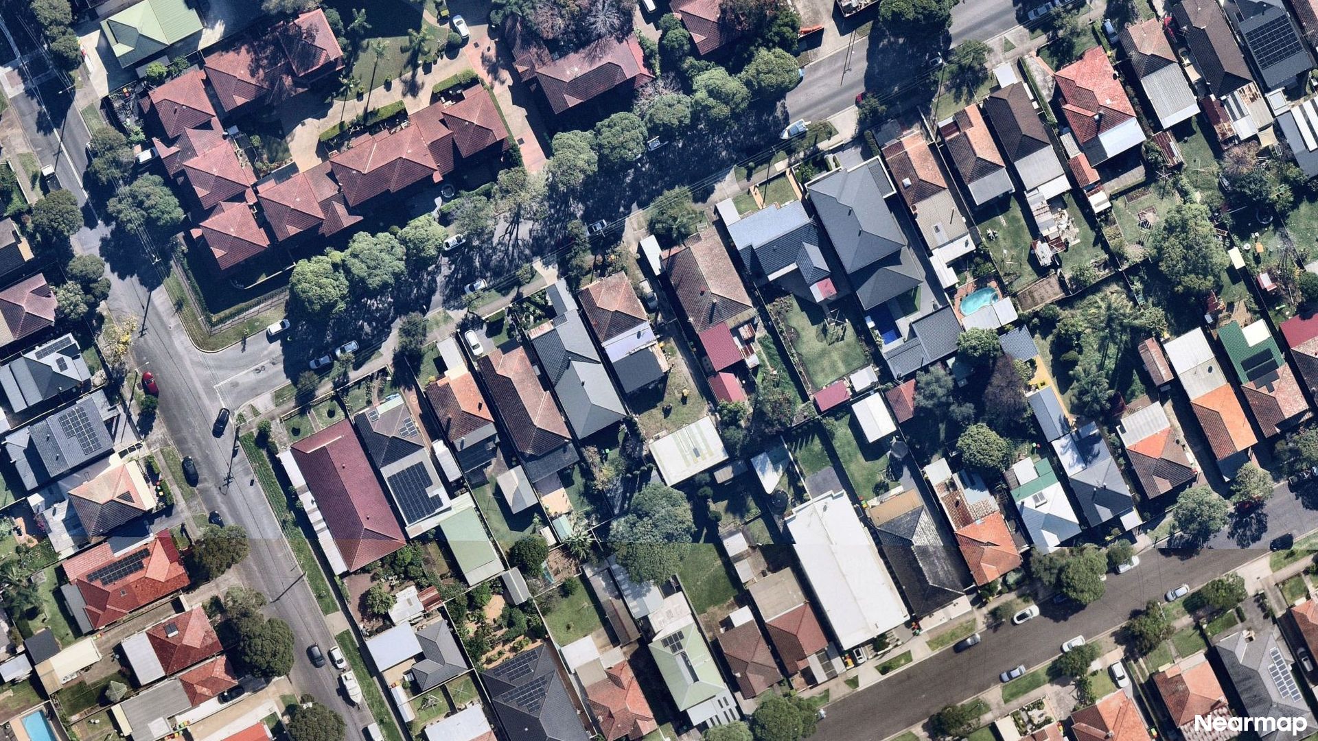 Vertical aerial view
