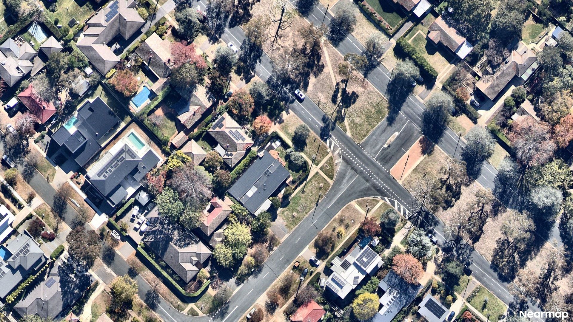 Vertical aerial view