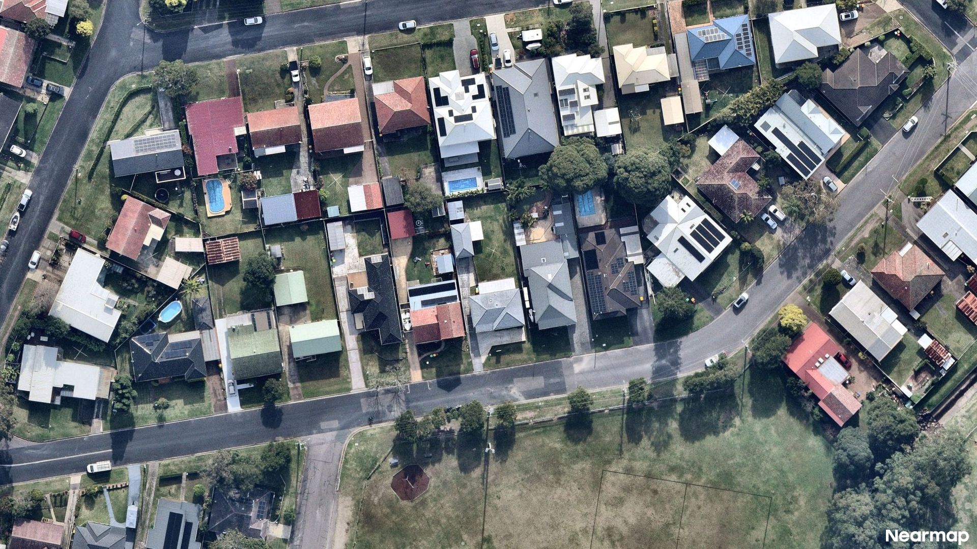 Vertical aerial view