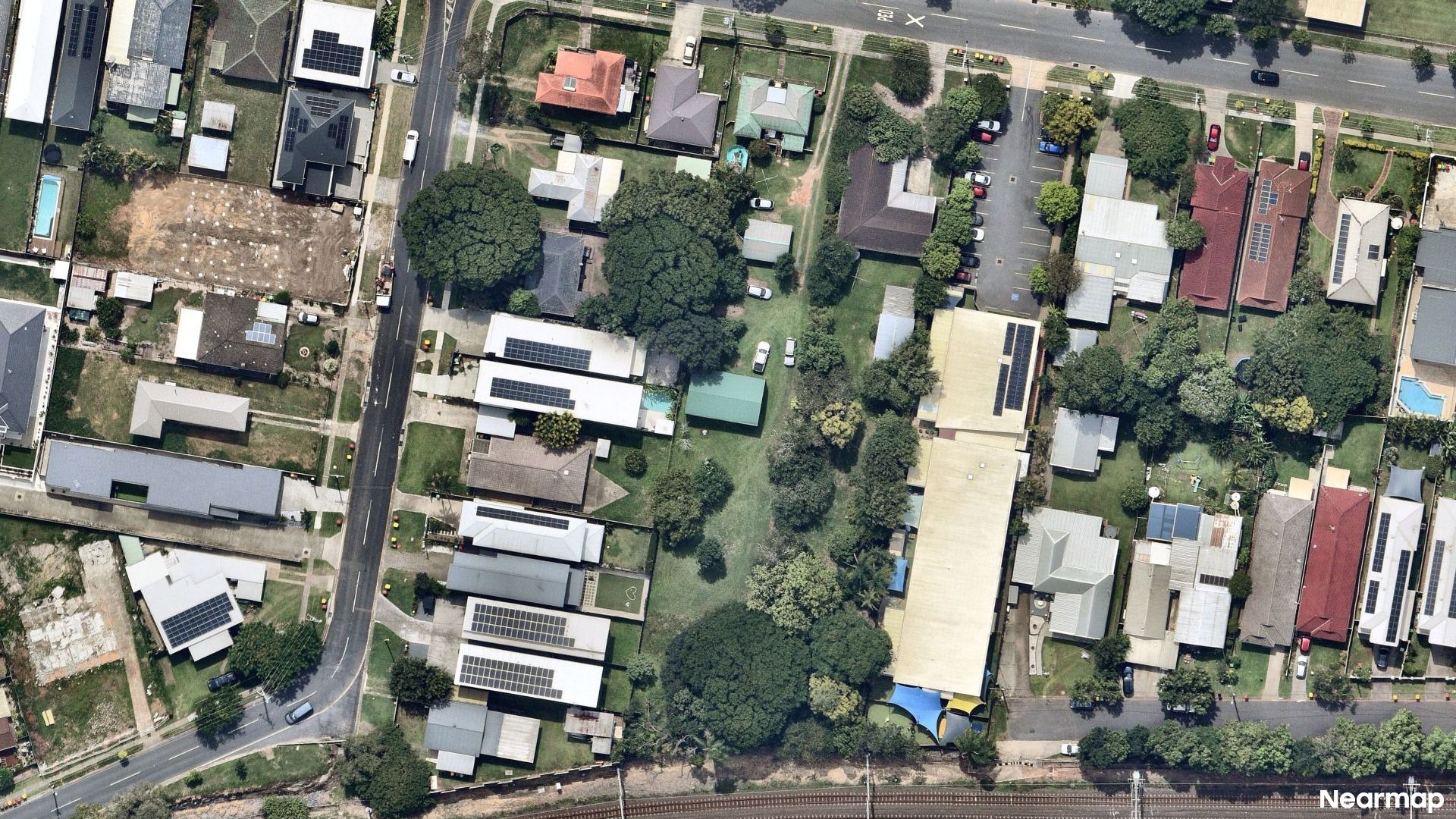 Vertical aerial view