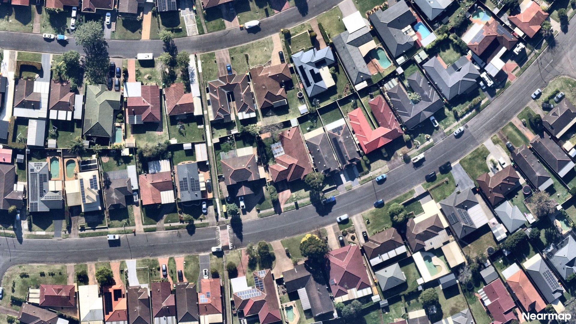 Vertical aerial view