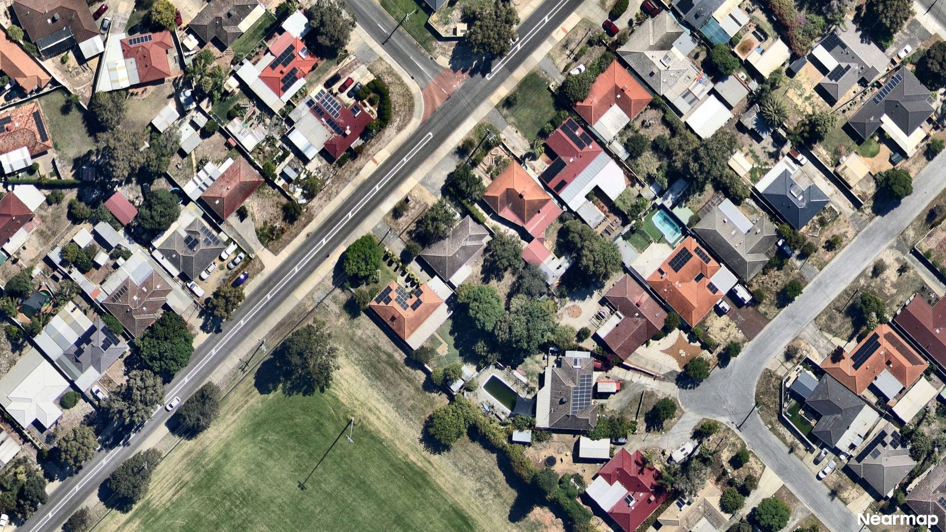 Vertical aerial view