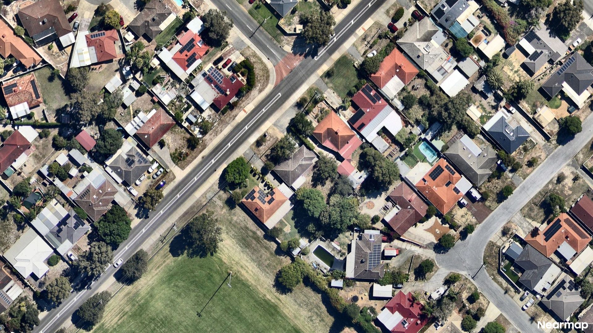 Vertical aerial view