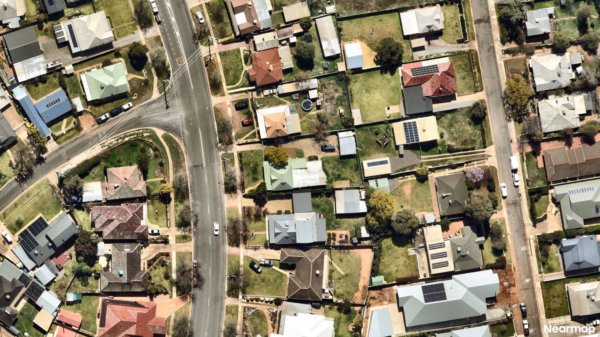 Vertical aerial view