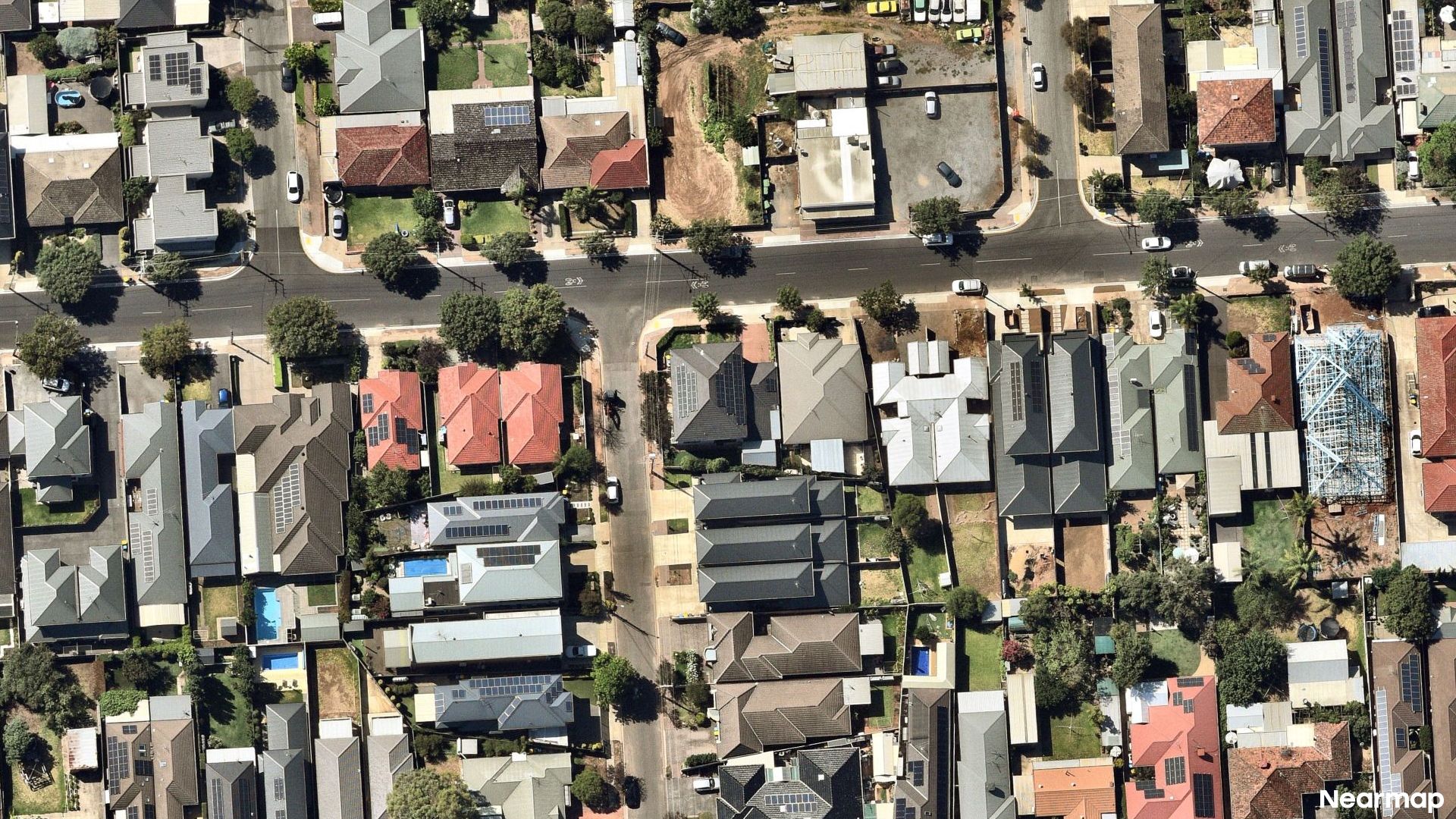 Vertical aerial view