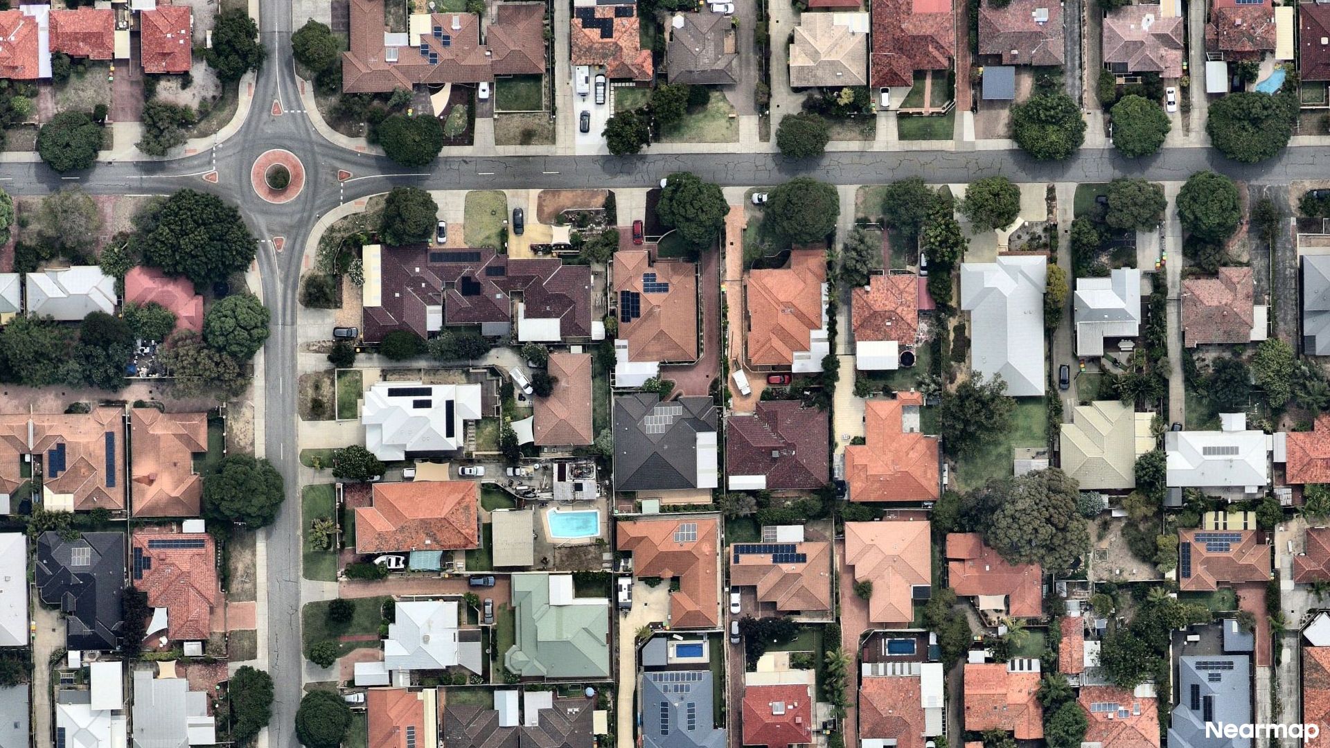 Vertical aerial view